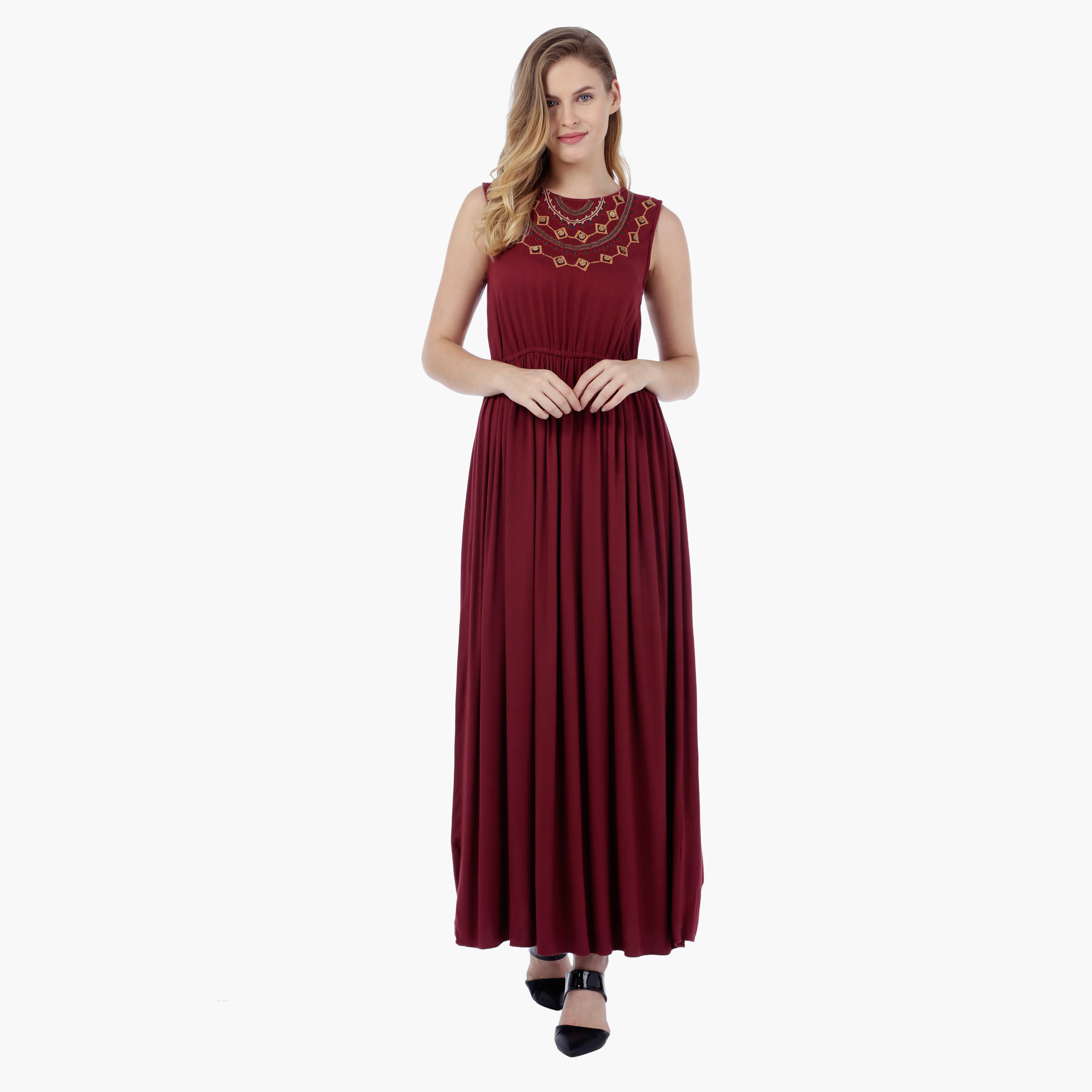 Sleeveless Embroidered Maxi Dress-women-clothing-dresses-image-1