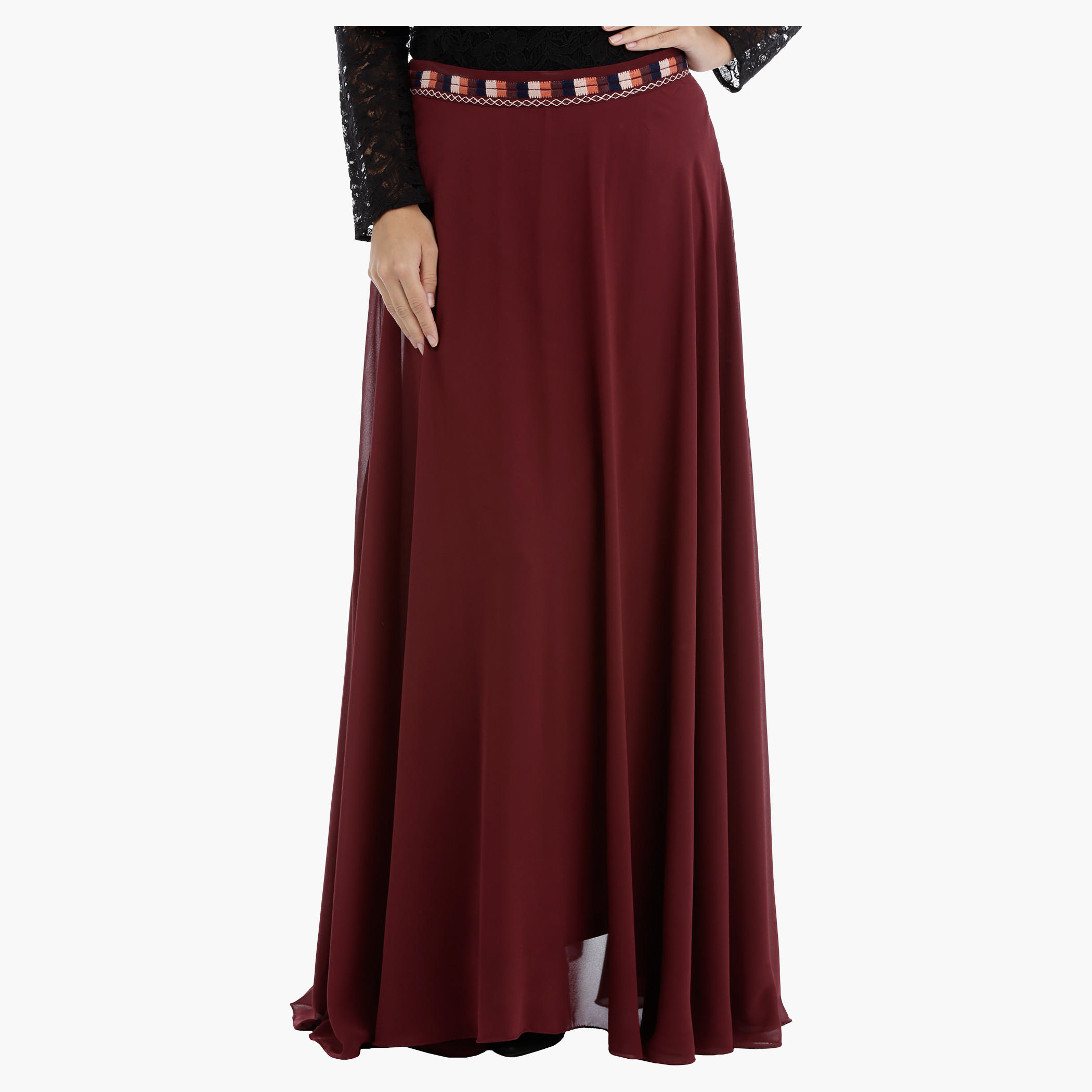Embroidered Full Circle Skirt-women-clothing-bottoms-skirts-image-1