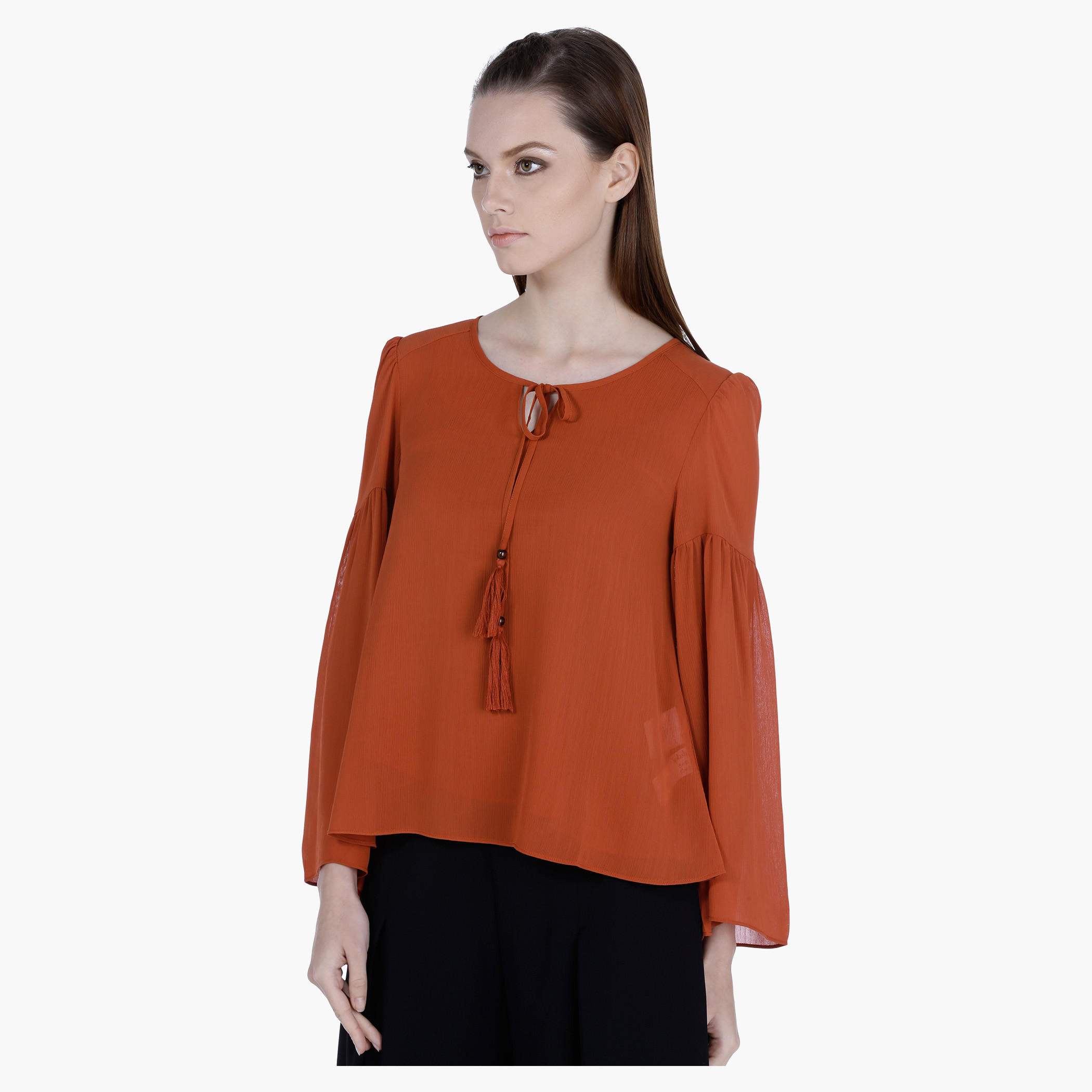 Tasseled Full-sleeved Blouse-women-clothing-shirtsandblouses-blouses-image-3