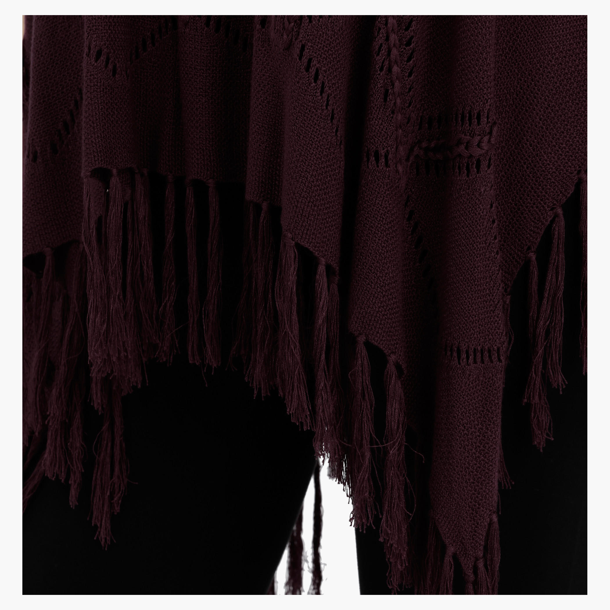 Textured Cape with Fringes-women-winterwear-cardigansandjumpers-cardigans-image-4