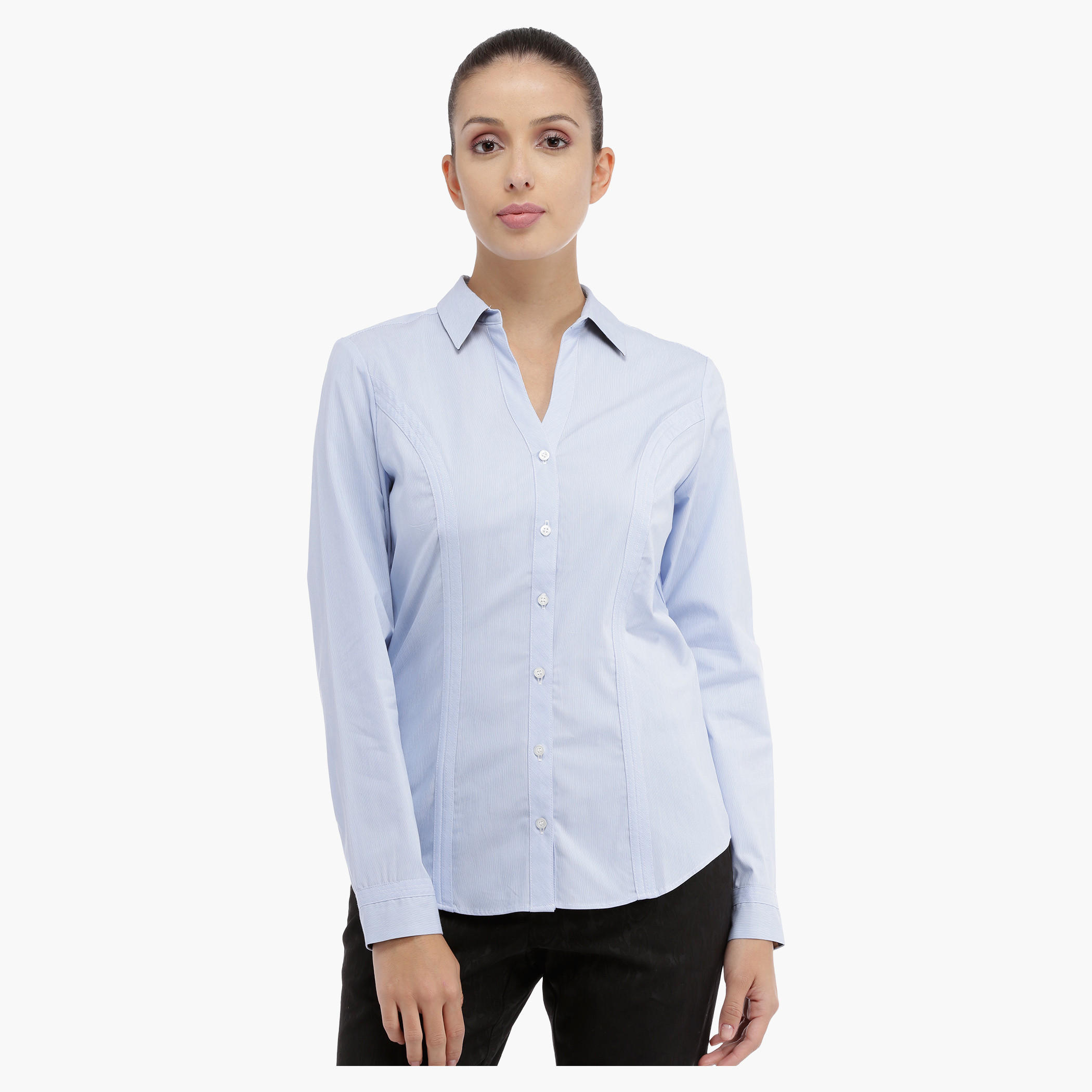 Long Sleeves Shirt with Stitch Detail-women-clothing-shirtsandblouses-blouses-image-1