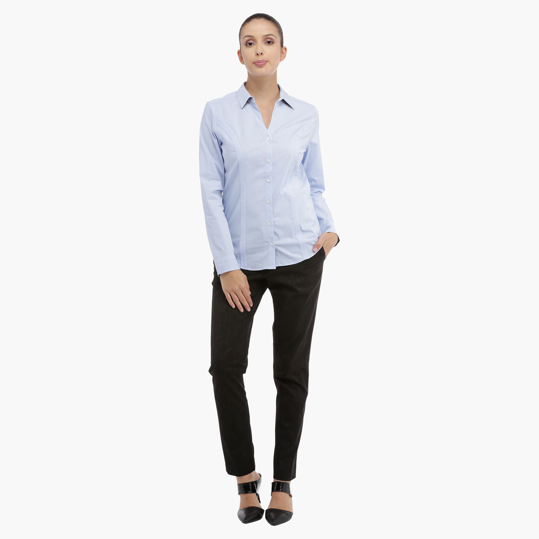 Long Sleeves Shirt with Stitch Detail-women-clothing-shirtsandblouses-blouses-image-5