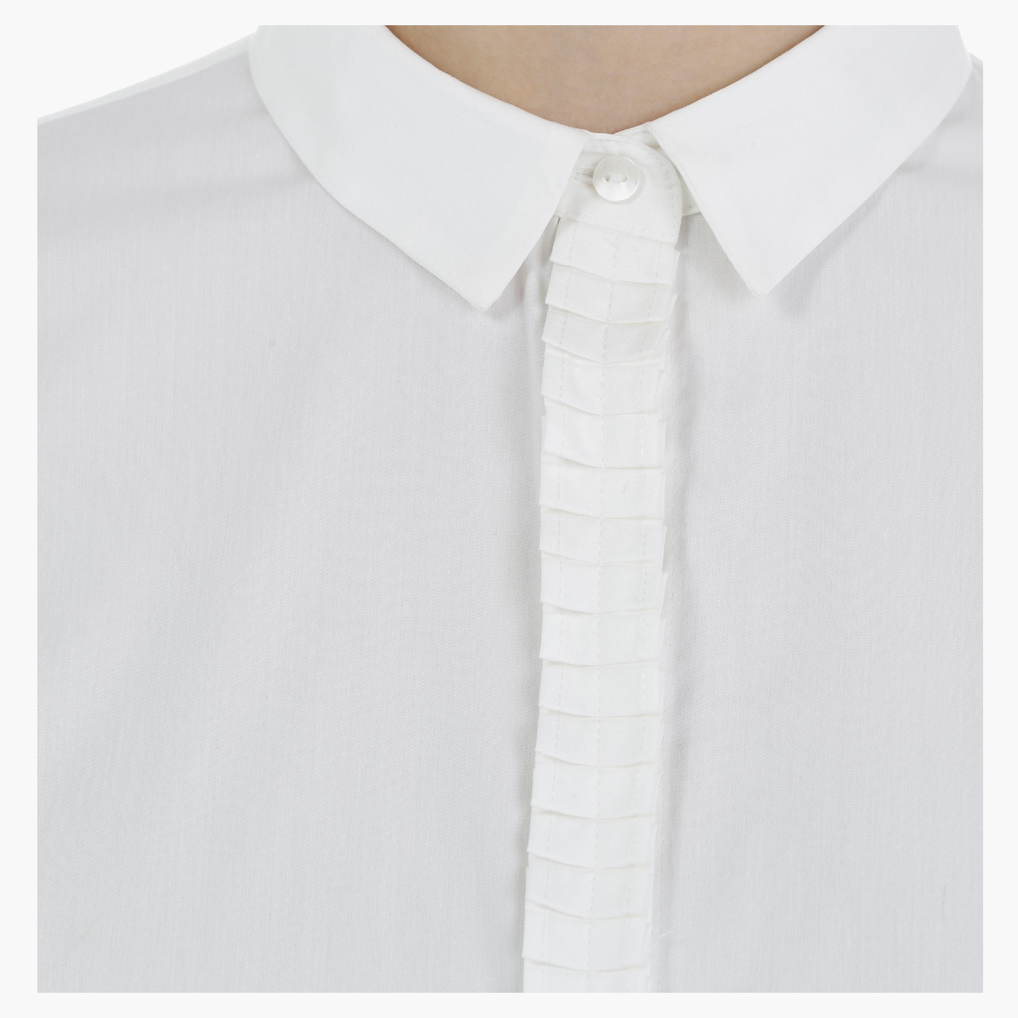 Button Down Shirt with Ruffled Placket-women-clothing-shirtsandblouses-blouses-image-2