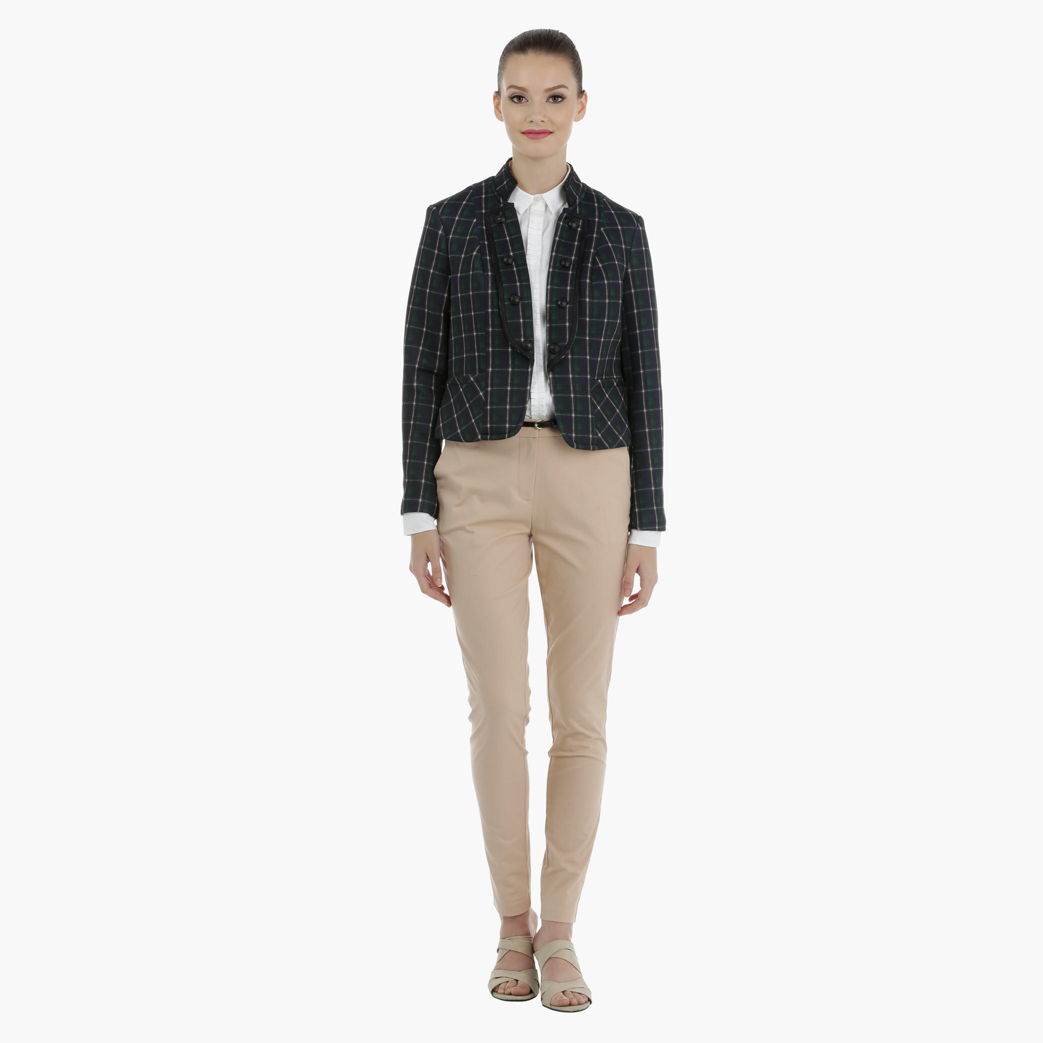 Button Down Shirt with Ruffled Placket-women-clothing-shirtsandblouses-blouses-image-1
