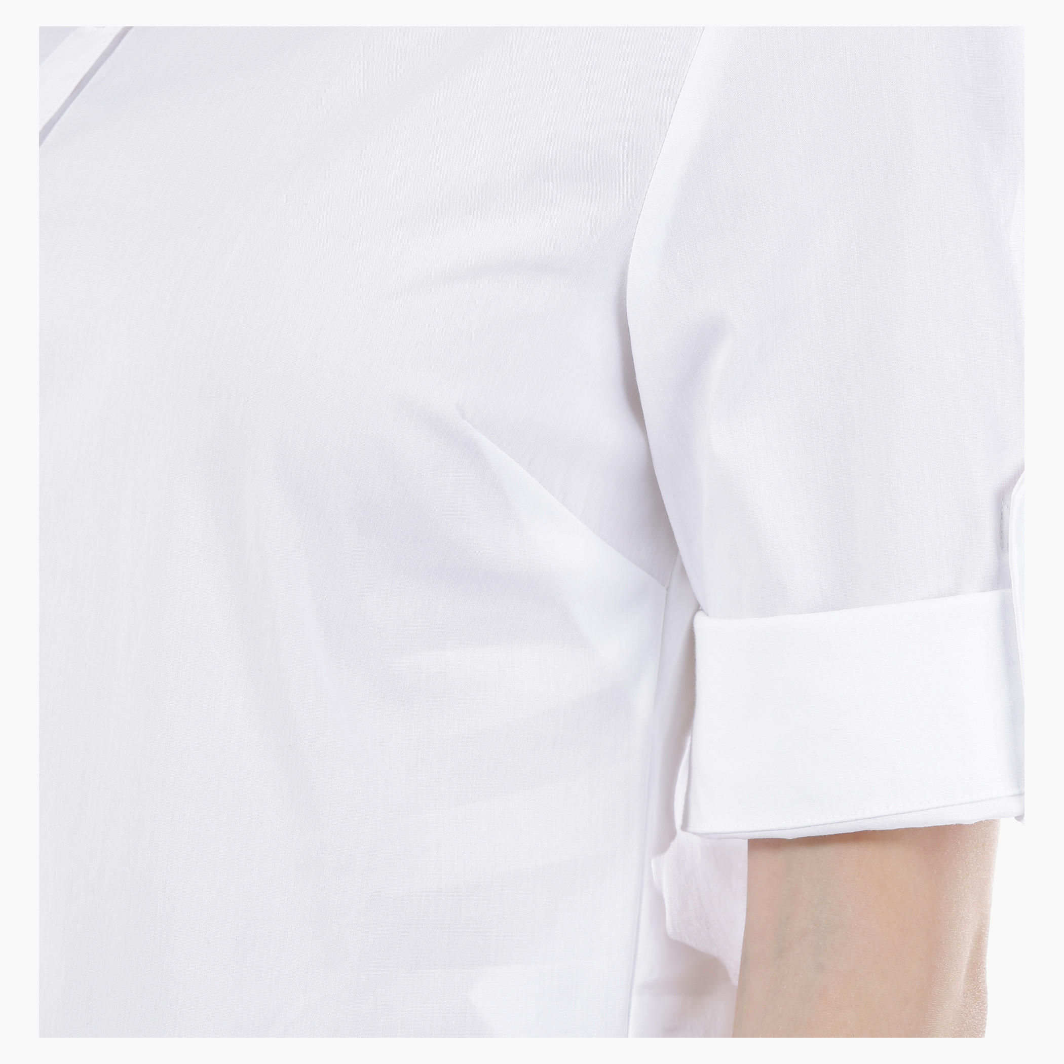 Shirt with 3/4th Sleeves in Regular Fit-women-clothing-shirtsandblouses-blouses-image-5