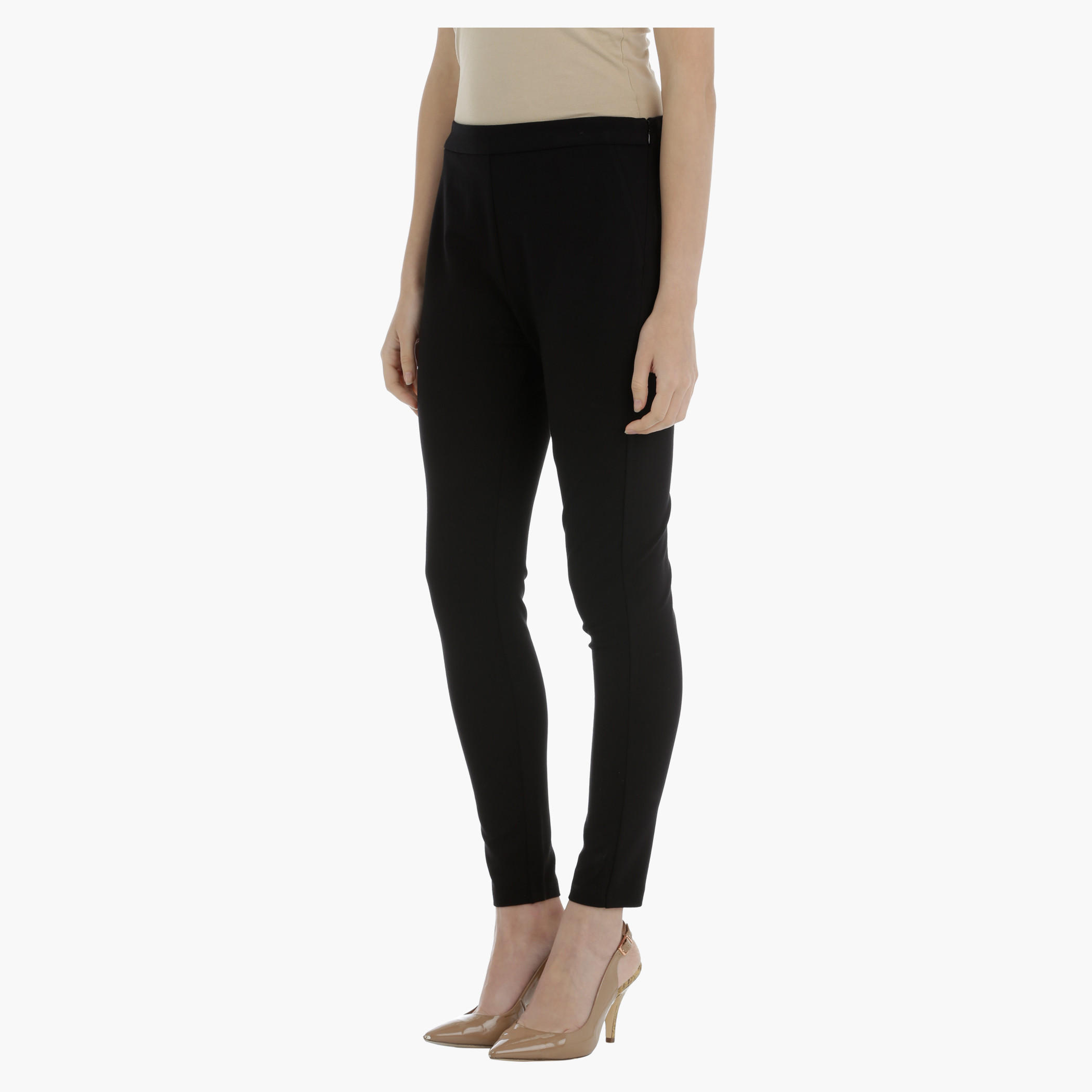 Full Length Leggings with Elasticised Waistband-women-clothing-bottoms-trousers-image-3