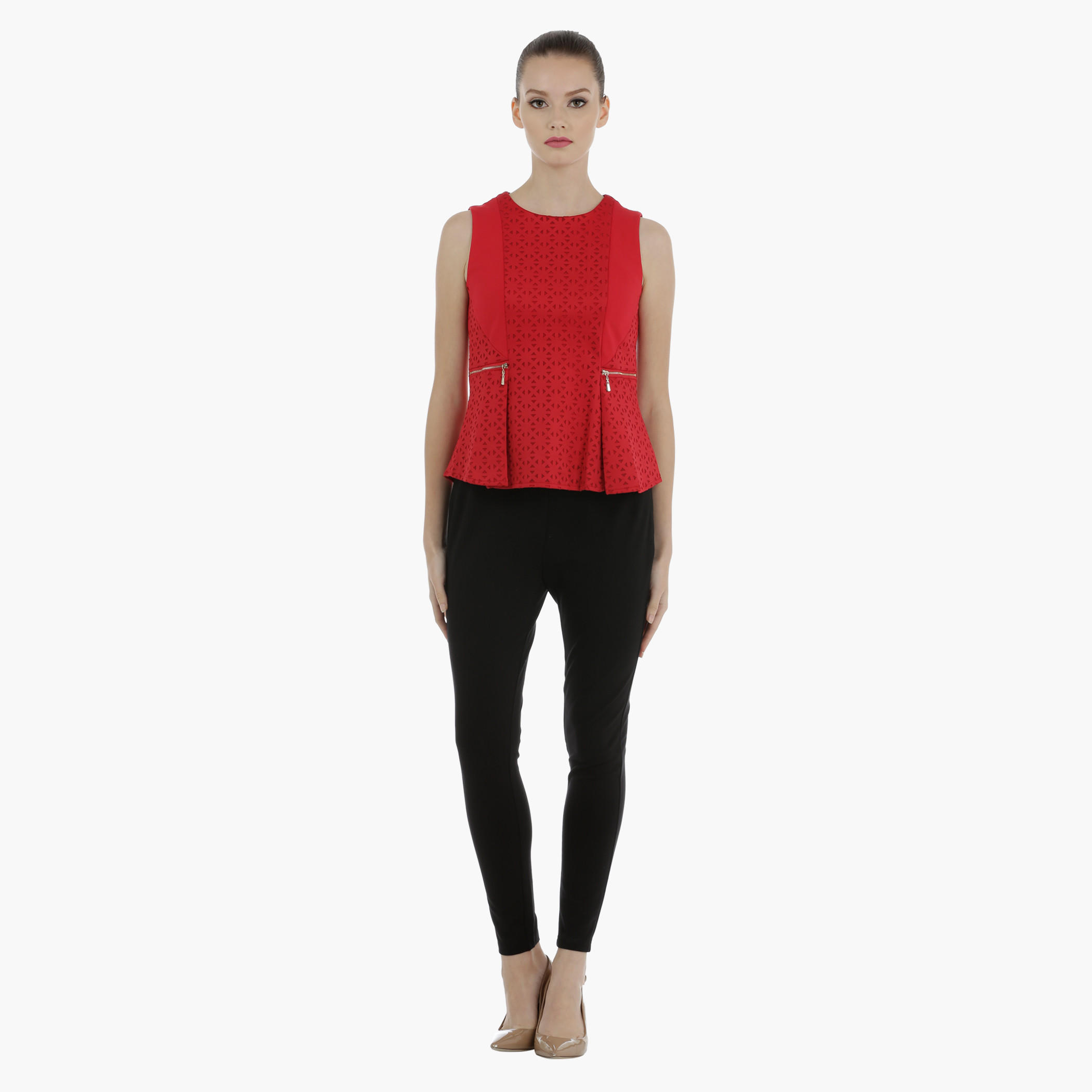 Full Length Leggings with Elasticised Waistband-women-clothing-bottoms-trousers-image-5