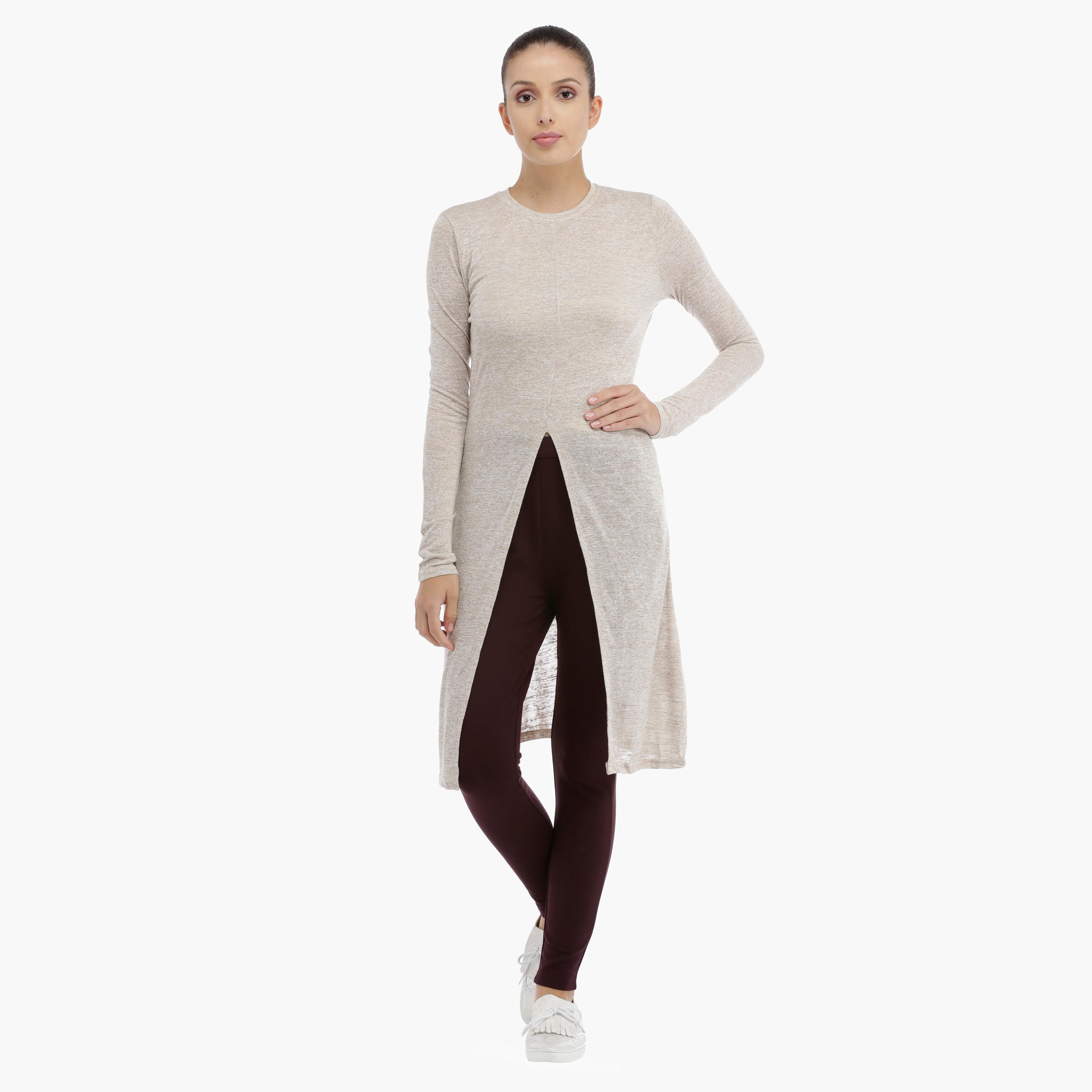 Full Length Leggings with Elastic Waistband-women-clothing-bottoms-leggings-image-5