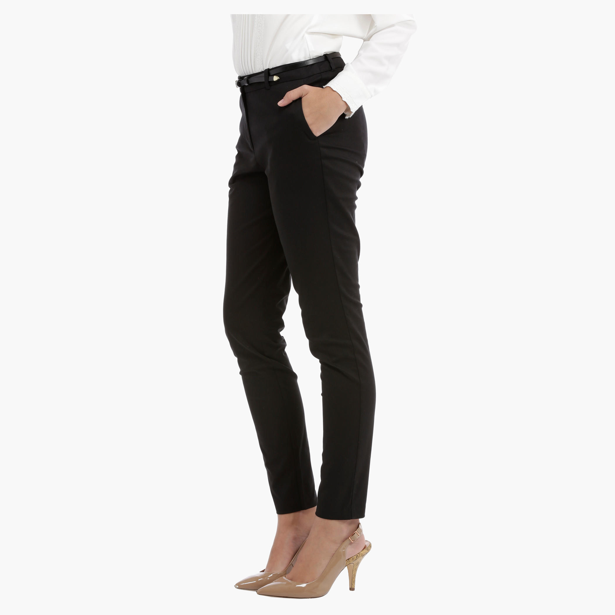 Skinny Fit Full Length Pants-women-clothing-bottoms-trousers-image-3