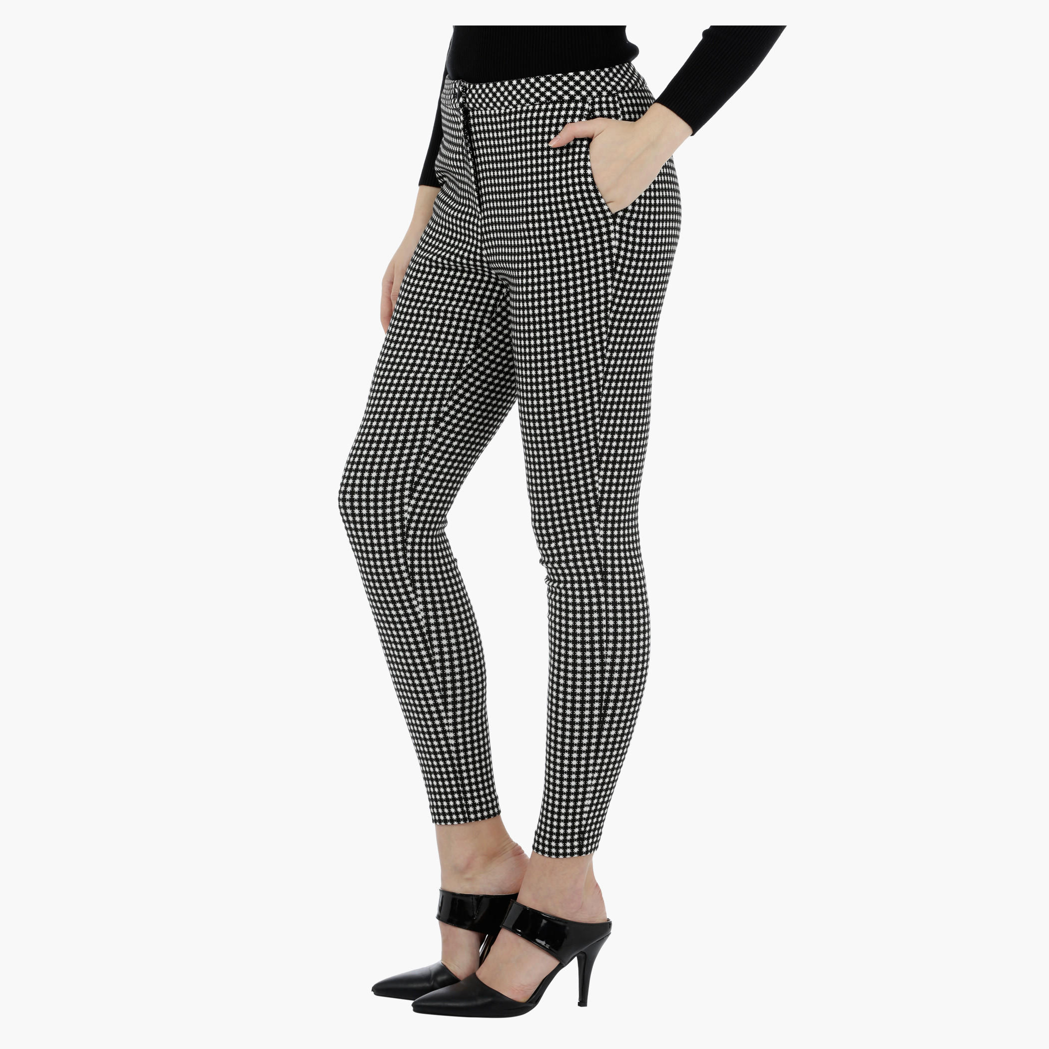 Printed Textured Pants-women-clothing-bottoms-trousers-image-3