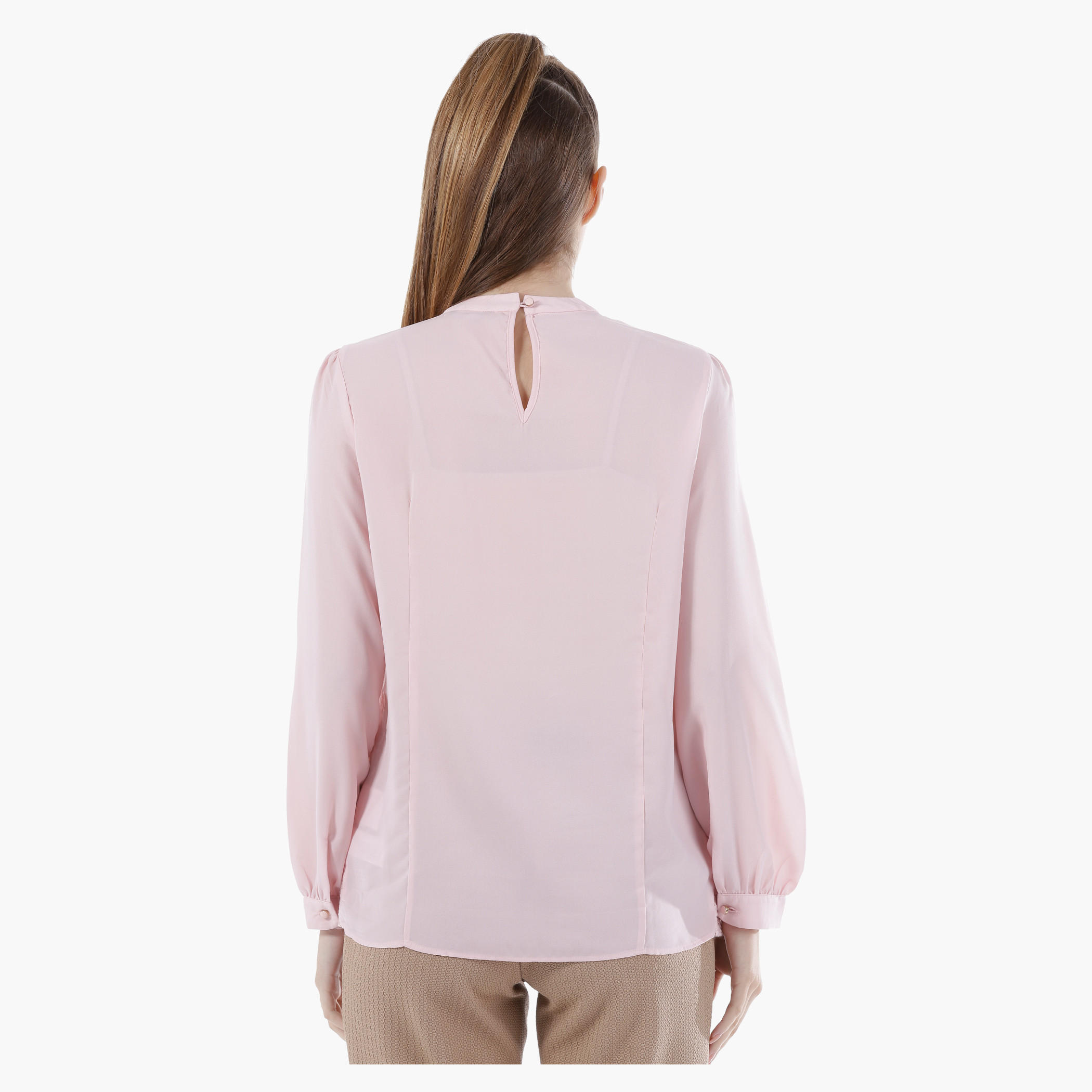 Basic Long-Sleeved Shirt in Regular Fit-women-clothing-shirtsandblouses-blouses-image-7