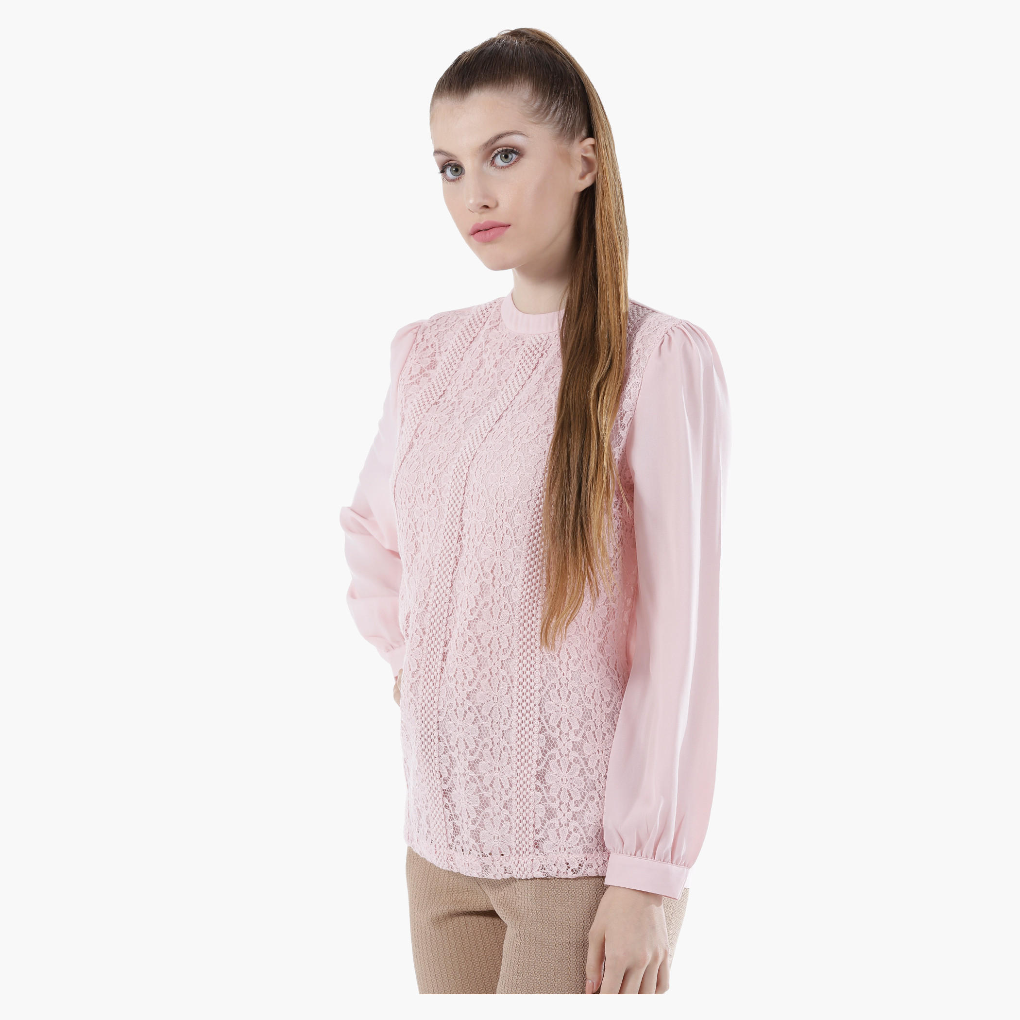 Basic Long-Sleeved Shirt in Regular Fit-women-clothing-shirtsandblouses-blouses-image-8