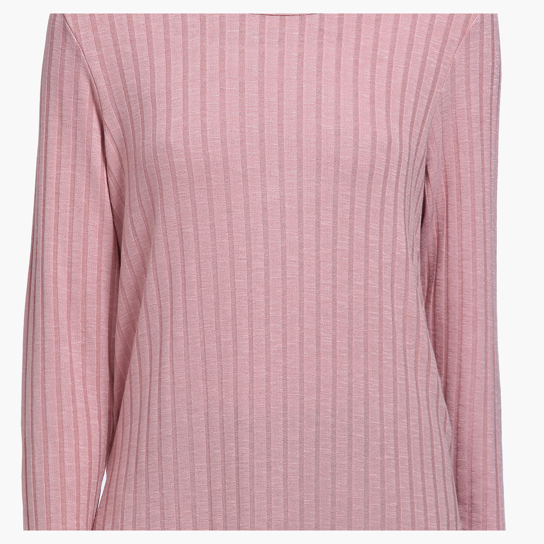 Tunic with High Low Hem and Long Sleeves-women-clothing-shirtsandblouses-blouses-image-4