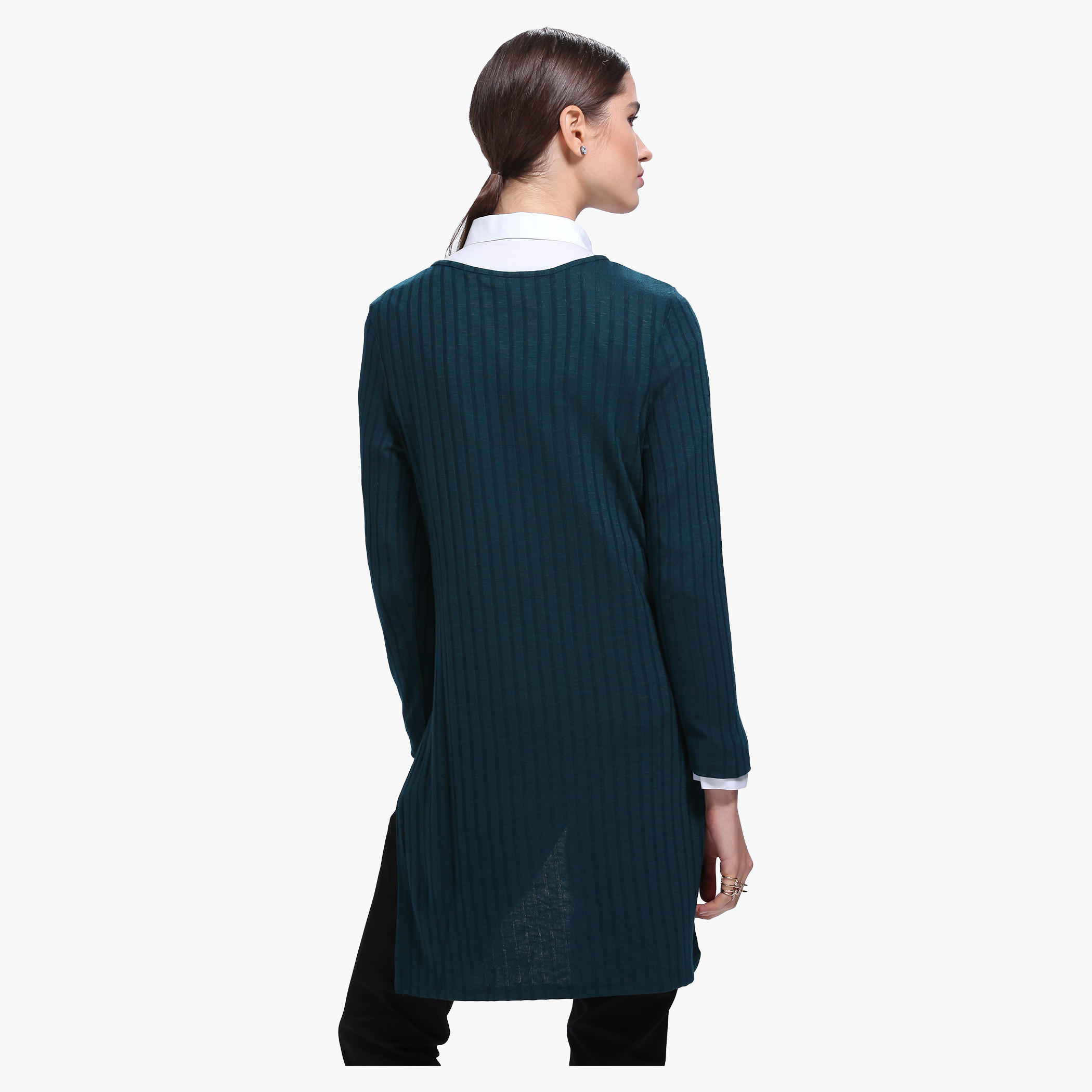 Tunic with High Low Hem and Long Sleeves-women-clothing-shirtsandblouses-blouses-image-7