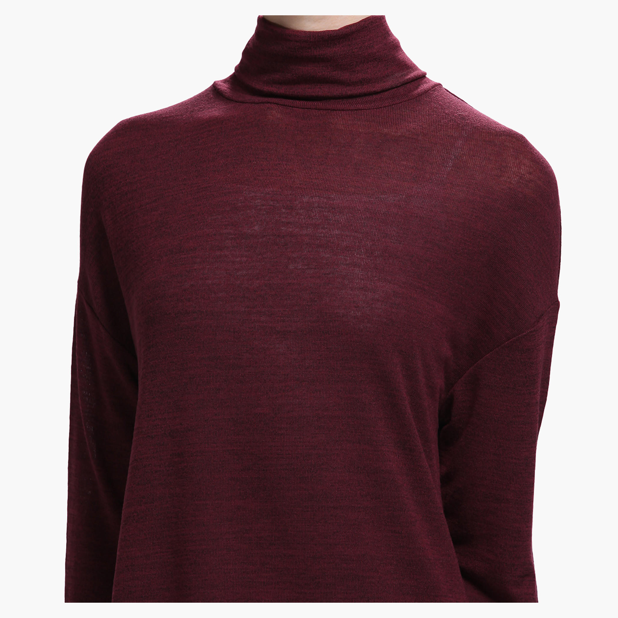 Turtleneck High Low Hem Sweater in Long Sleeves-women-clothing-cardigansandjumpers-jumpers-image-9