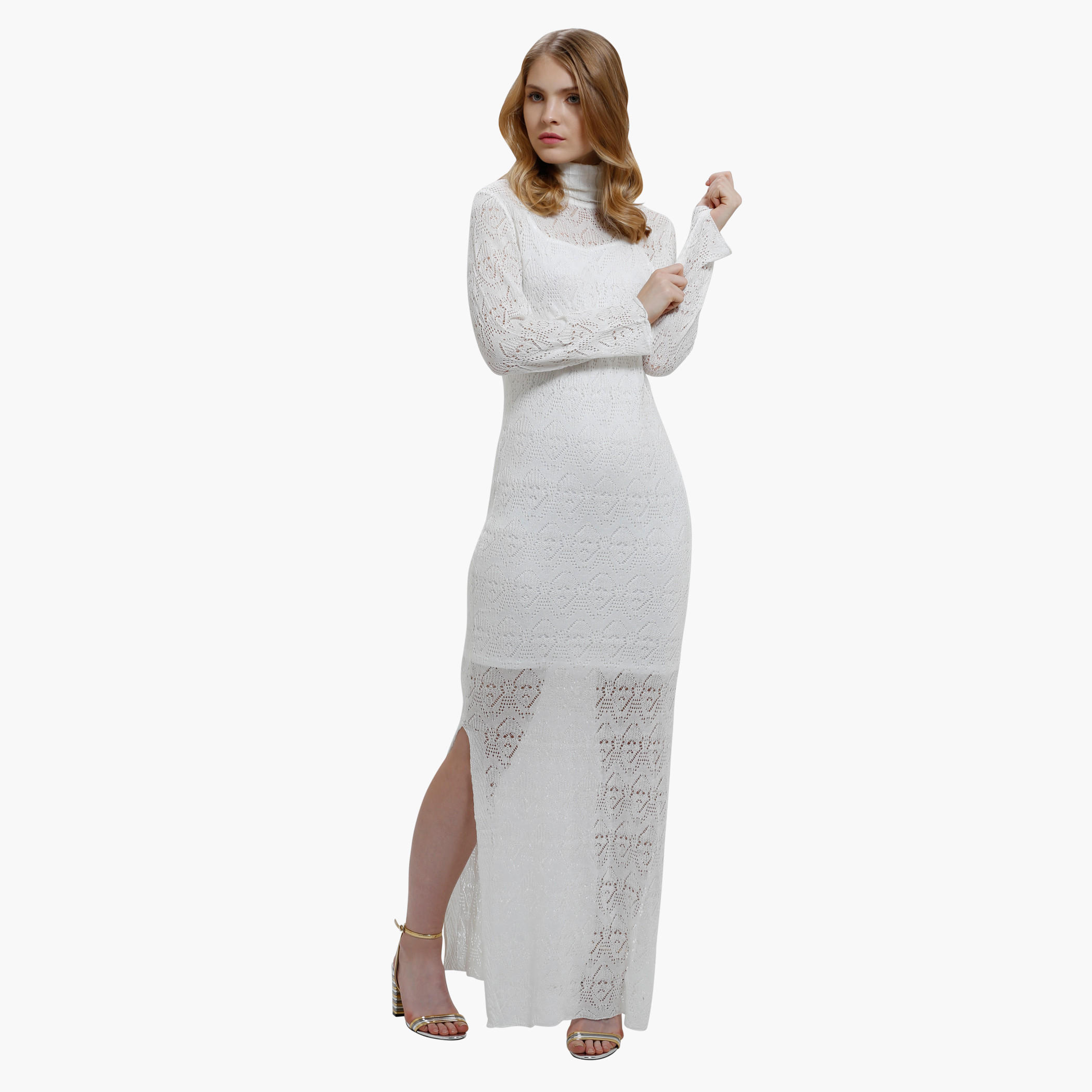 Knitted Long Sleeves Maxi Dress-women-clothing-dresses-image-4