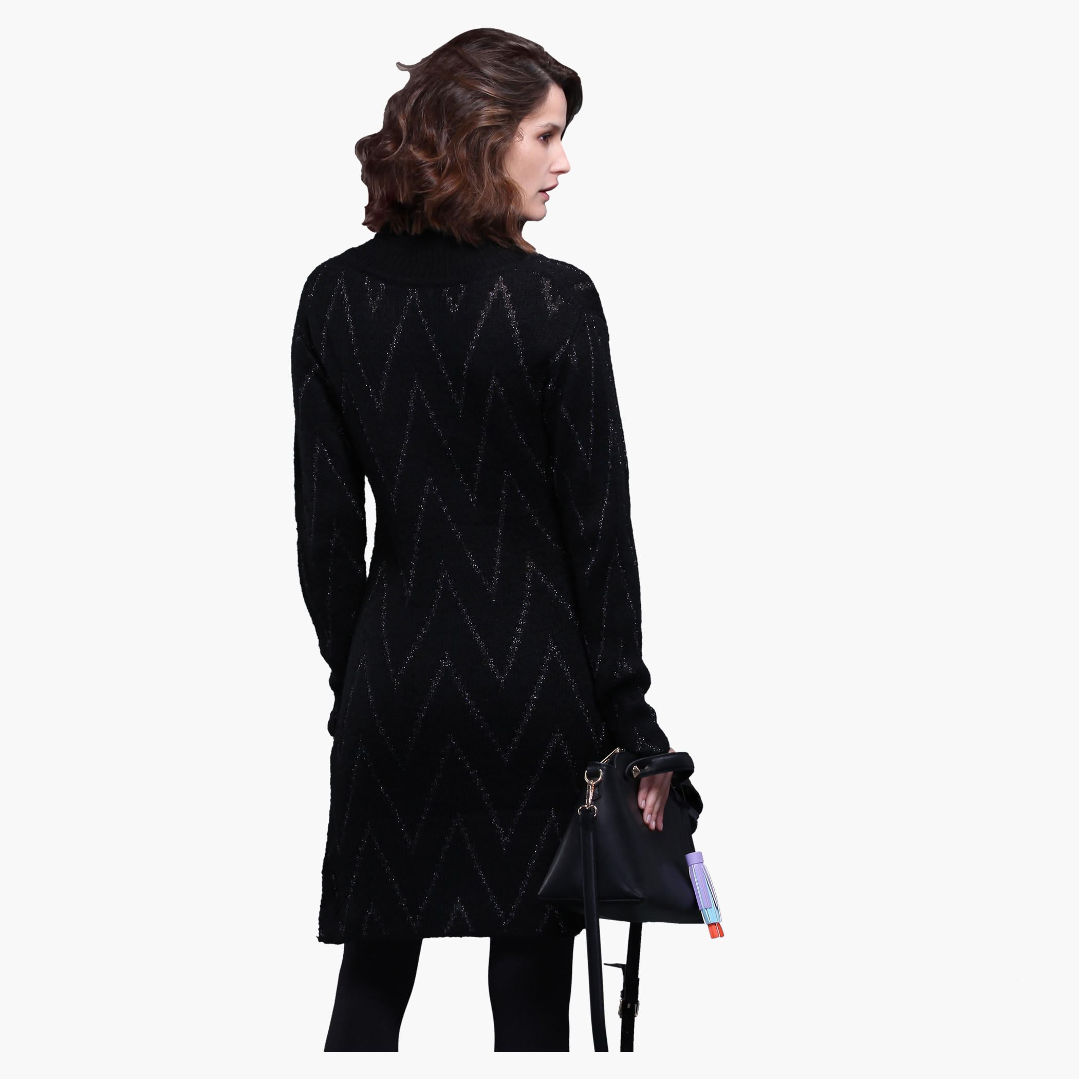Long Sleeves High Neck Sweater Dress-women-clothing-dresses-image-2