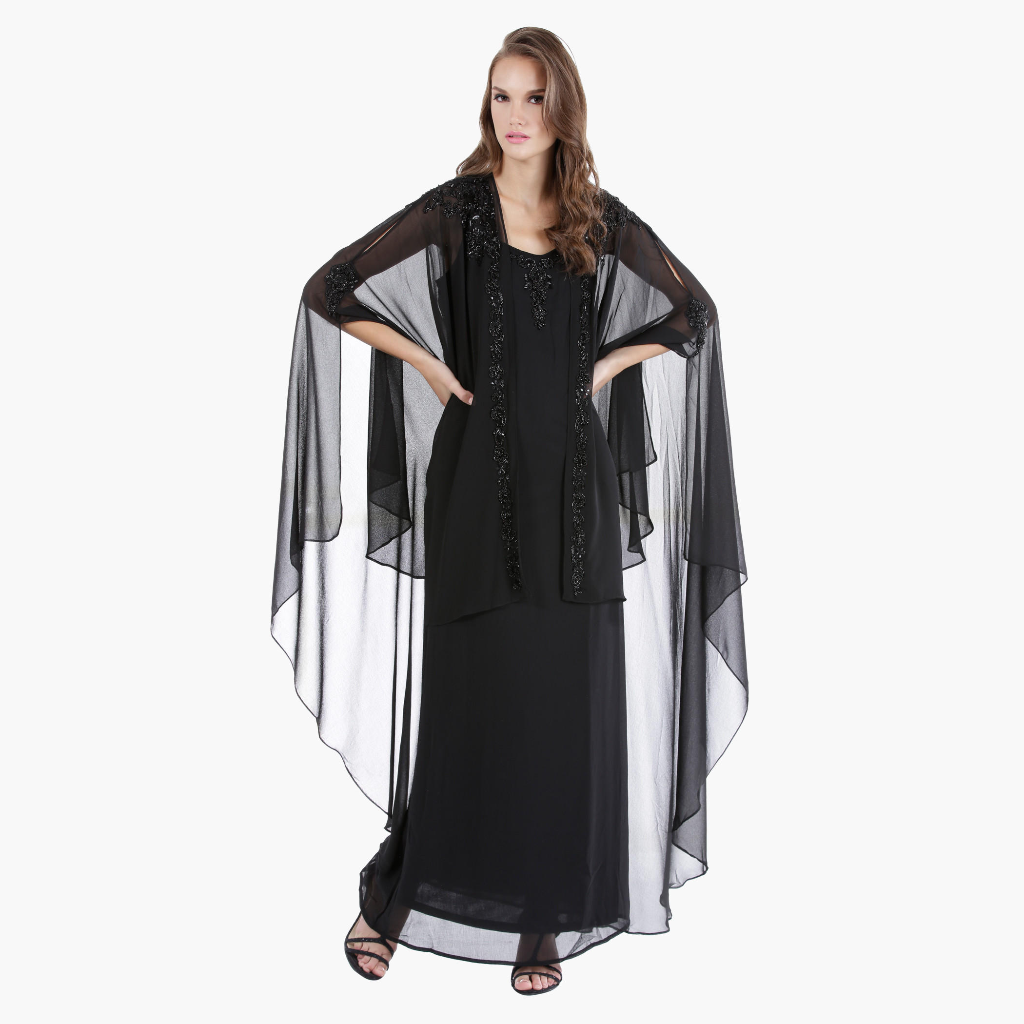 Cape Outerwear with Embellishments-women-clothing-shirtsandblouses-blouses-image-1