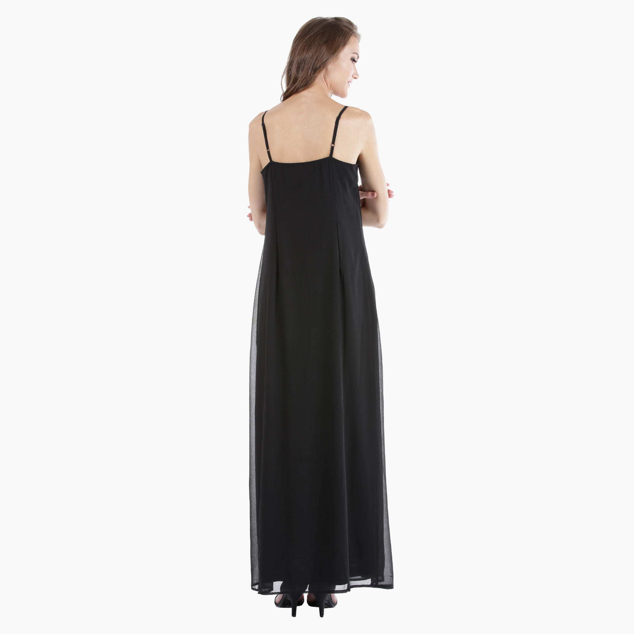 Beaded Maxi Dress with Spaghetti Straps-women-clothing-dresses-image-3