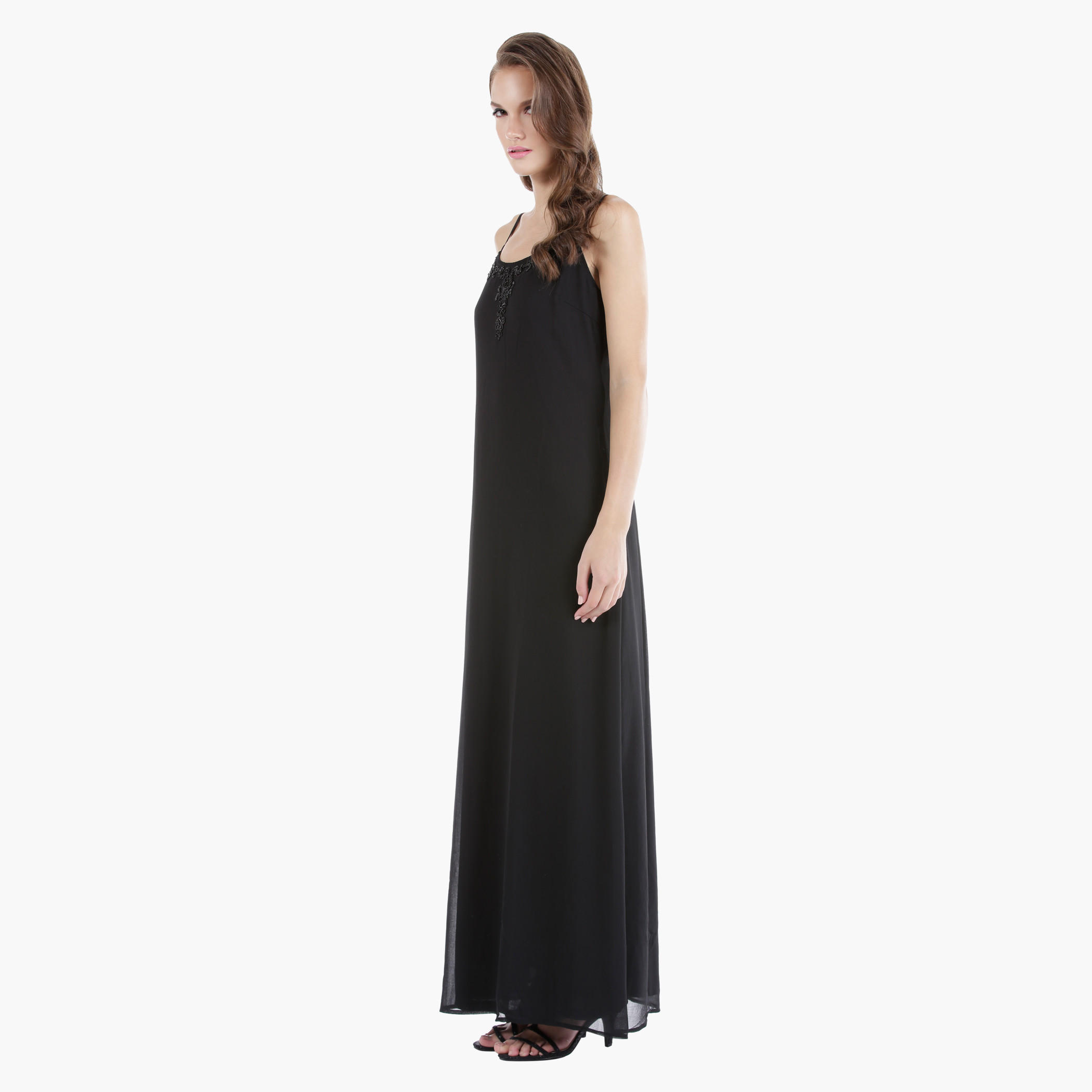 Beaded Maxi Dress with Spaghetti Straps-women-clothing-dresses-image-2