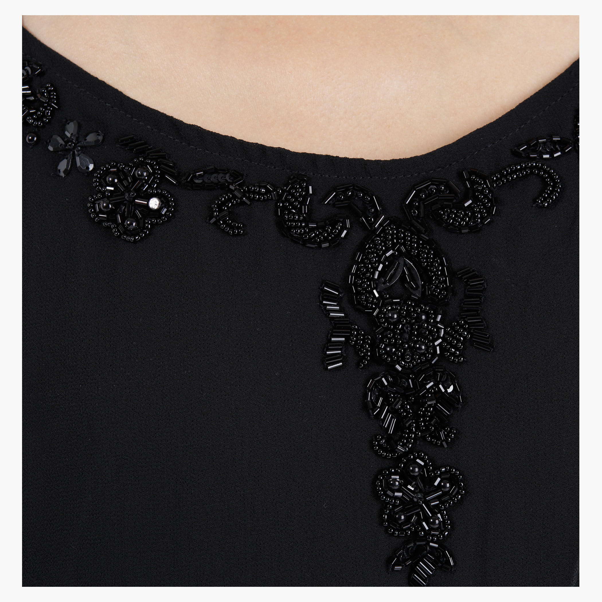 Beaded Maxi Dress with Spaghetti Straps-women-clothing-dresses-image-1