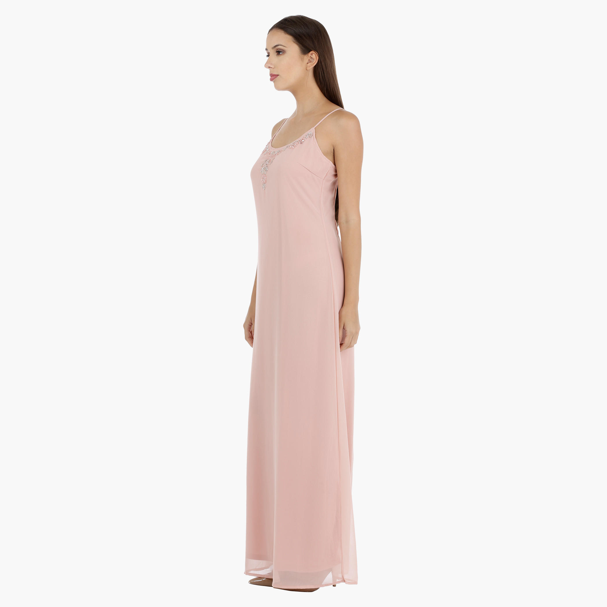 Sleeveless Maxi Dress with Bead Detailing-women-clothing-dresses-image-3