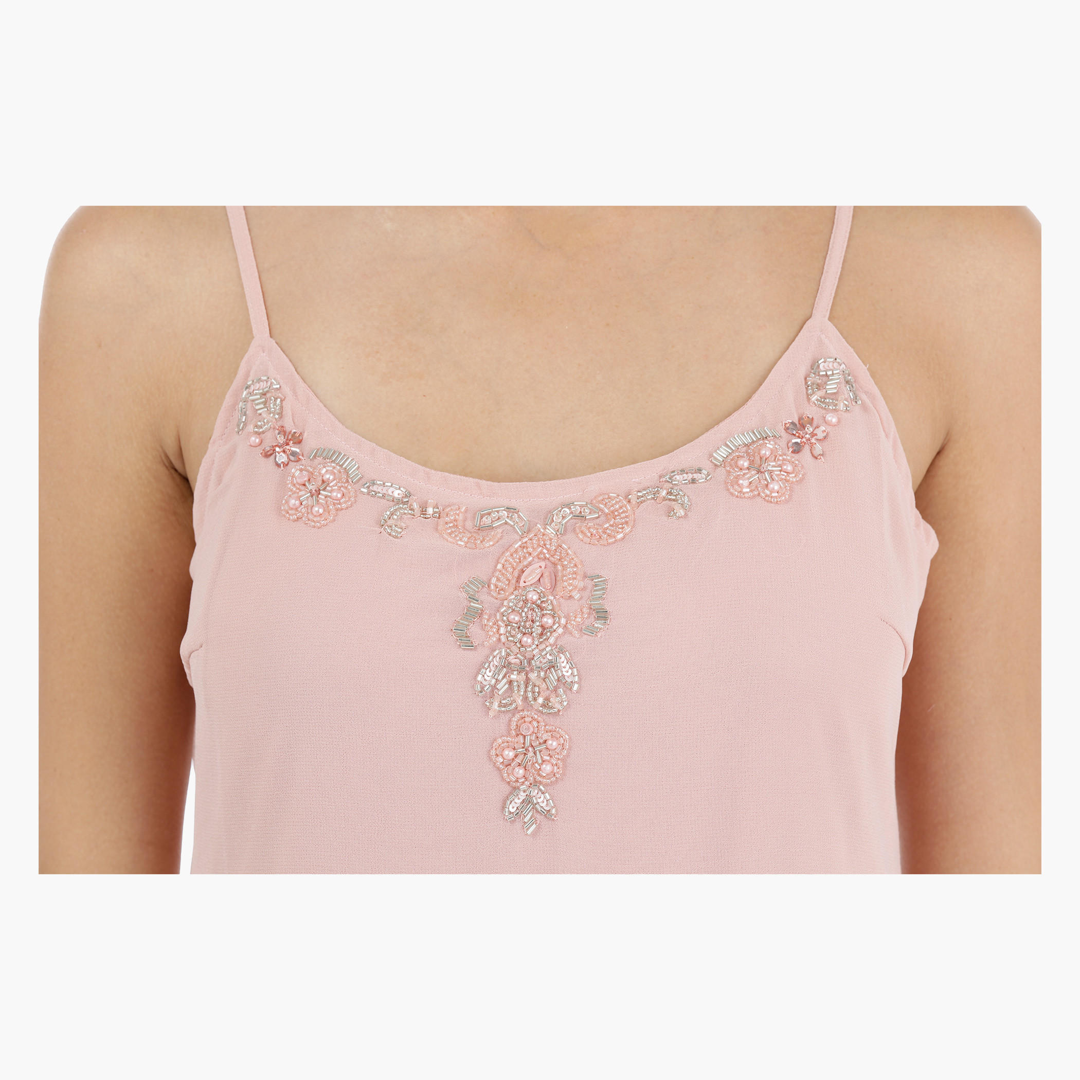 Sleeveless Maxi Dress with Bead Detailing-women-clothing-dresses-image-4