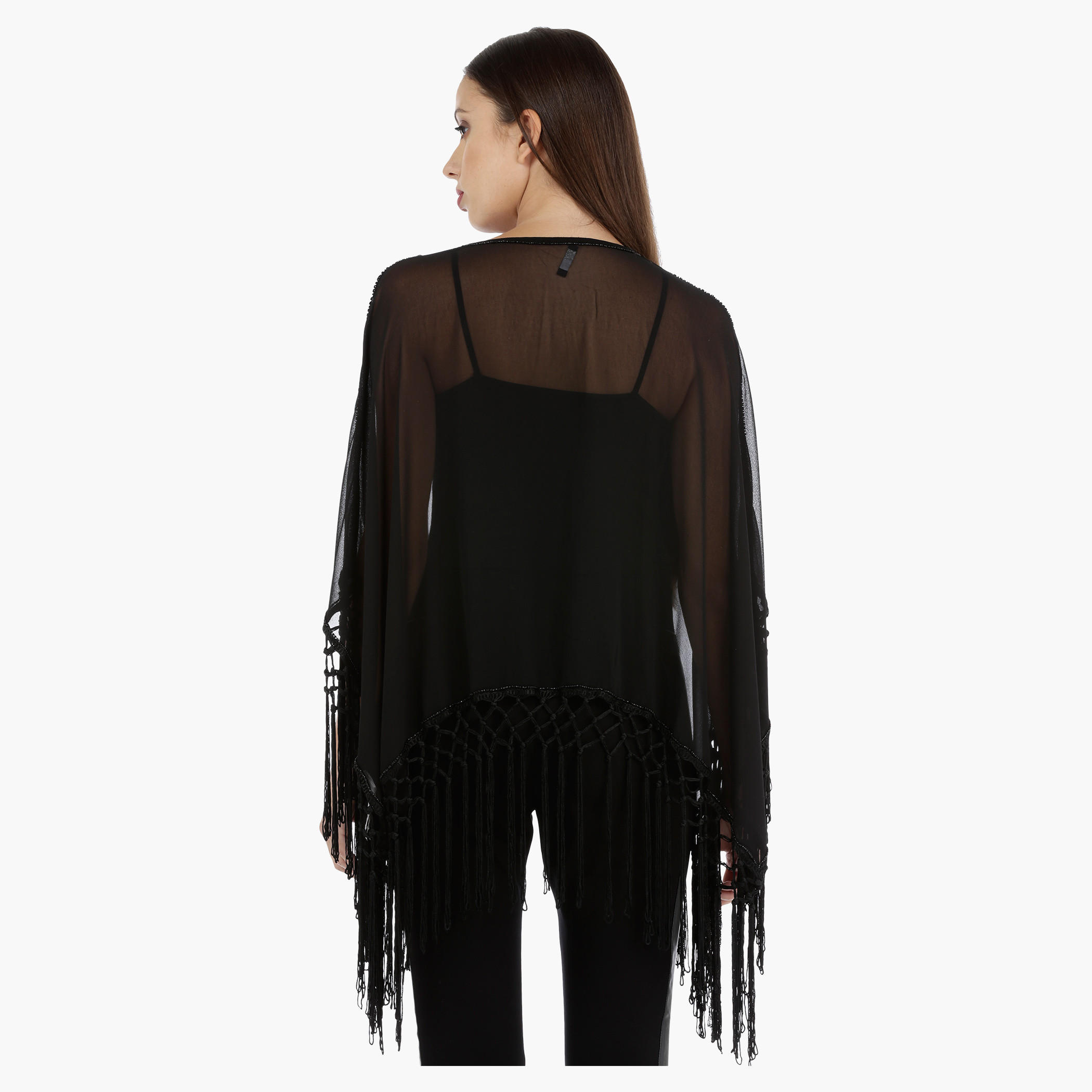 Beaded Fringe Poncho-women-clothing-shirtsandblouses-blouses-image-2