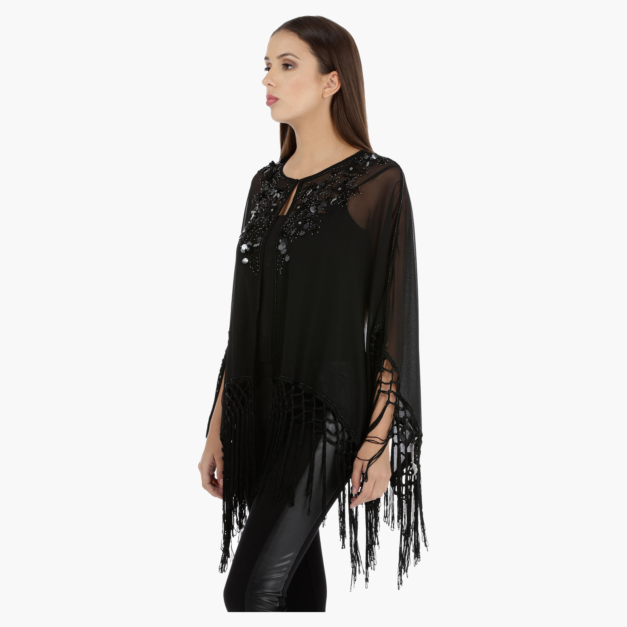 Beaded Fringe Poncho-women-clothing-shirtsandblouses-blouses-image-3