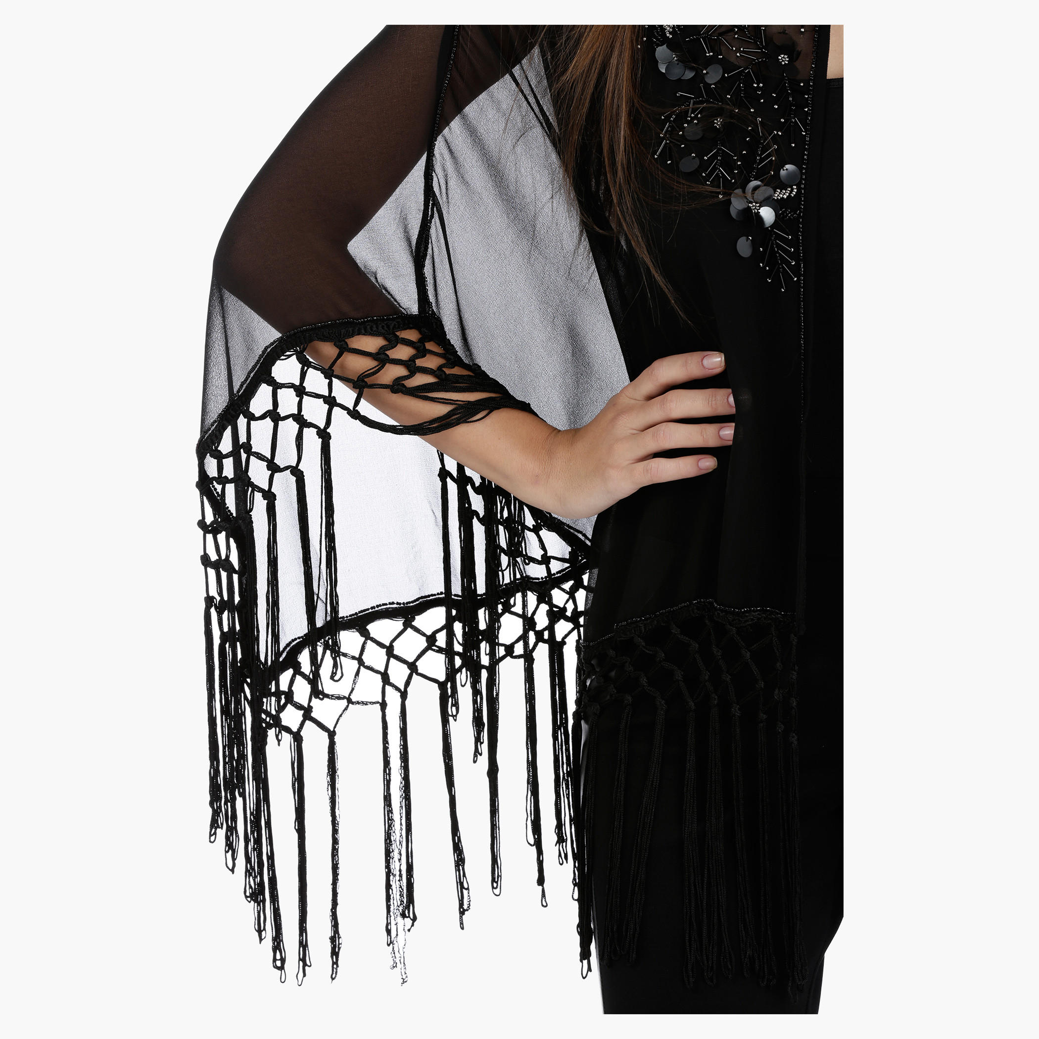 Beaded Fringe Poncho-women-clothing-shirtsandblouses-blouses-image-4