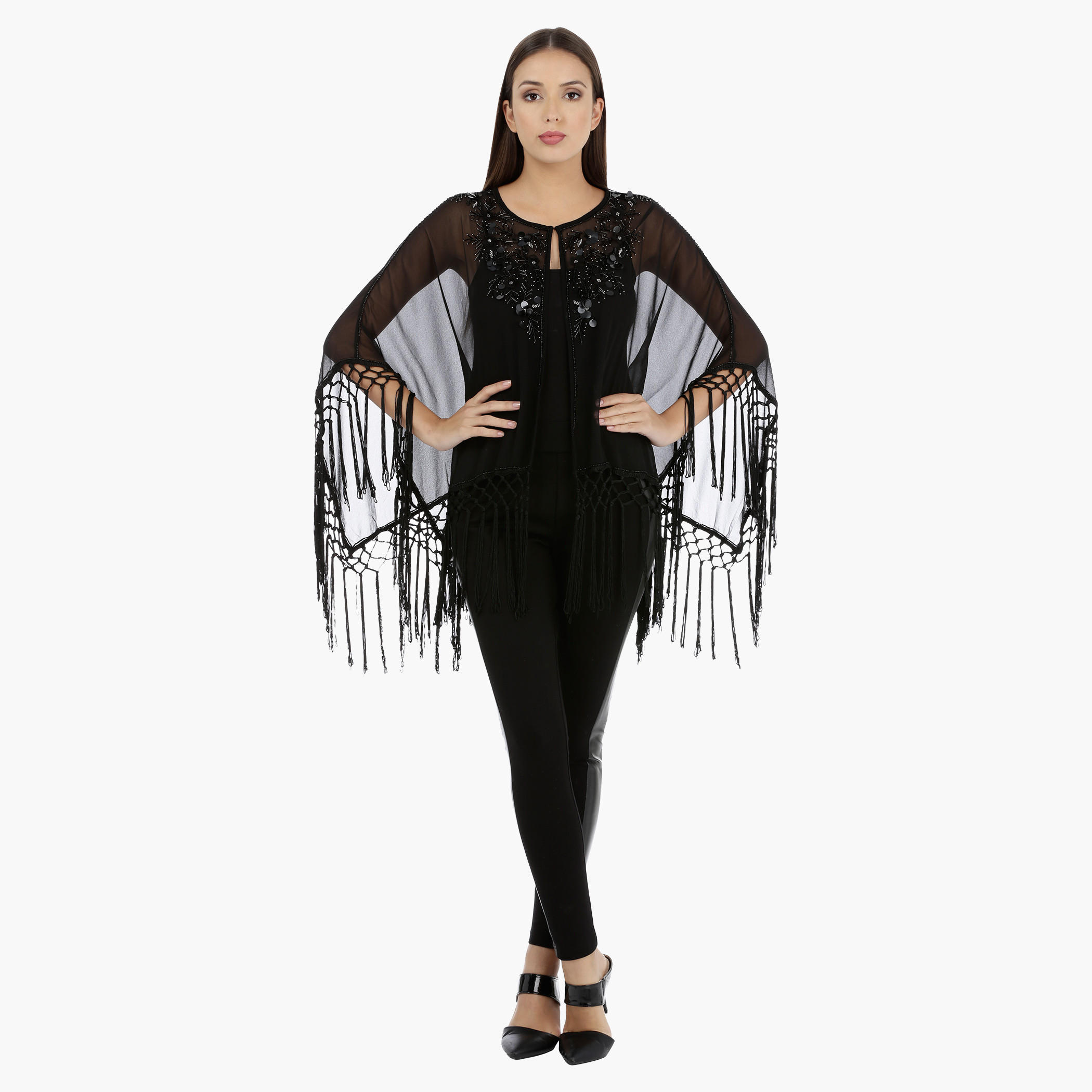 Beaded Fringe Poncho-women-clothing-shirtsandblouses-blouses-image-5