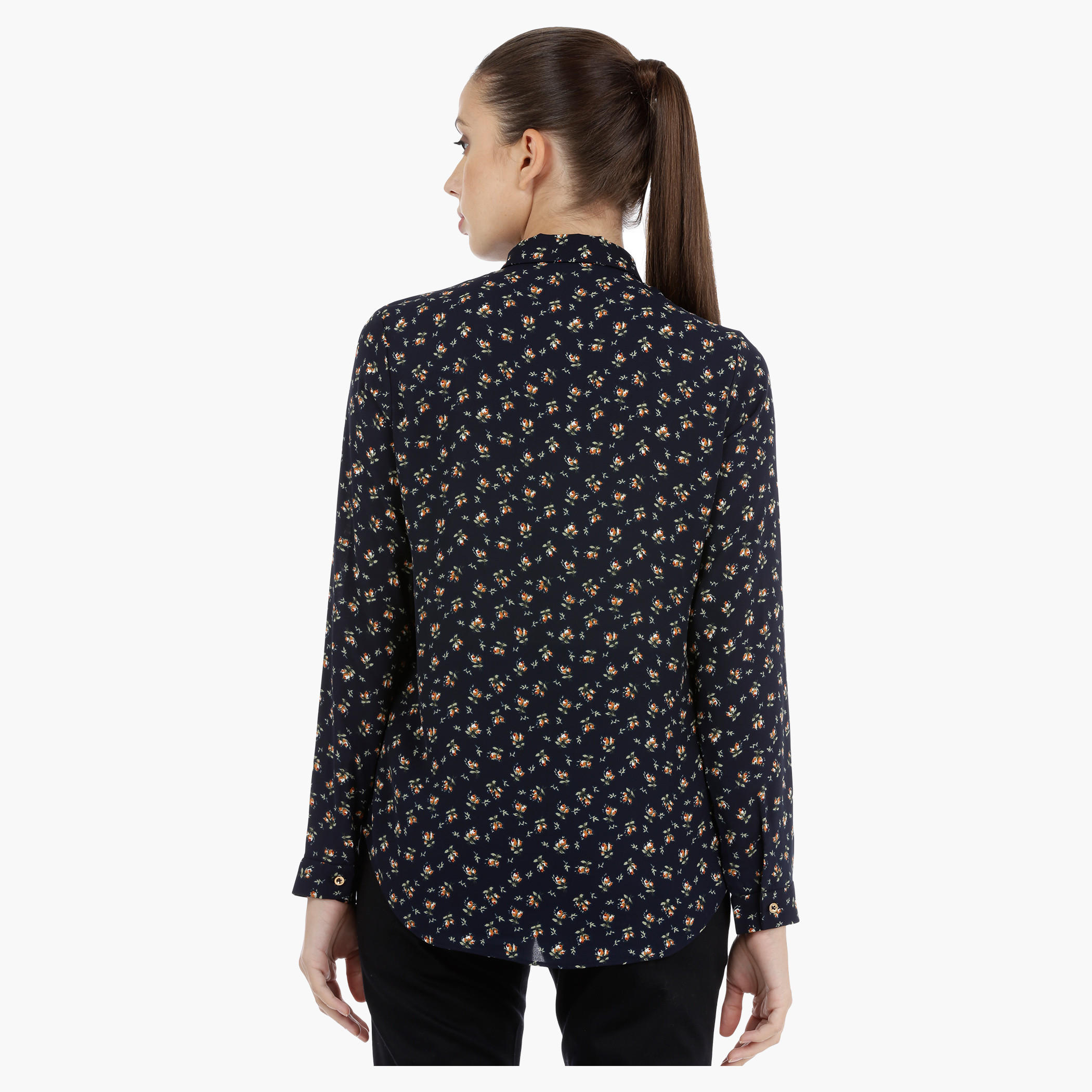 Floral Print Shirt with Long Sleeves-women-clothing-shirtsandblouses-blouses-image-2