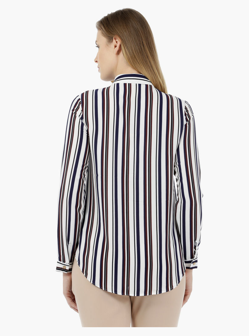 Basic Striped Full-sleeved Shirt-women-clothing-shirtsandblouses-blouses-image-4