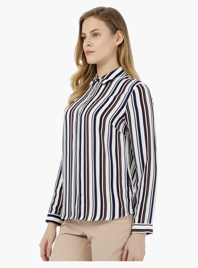 Basic Striped Full-sleeved Shirt-women-clothing-shirtsandblouses-blouses-image-3
