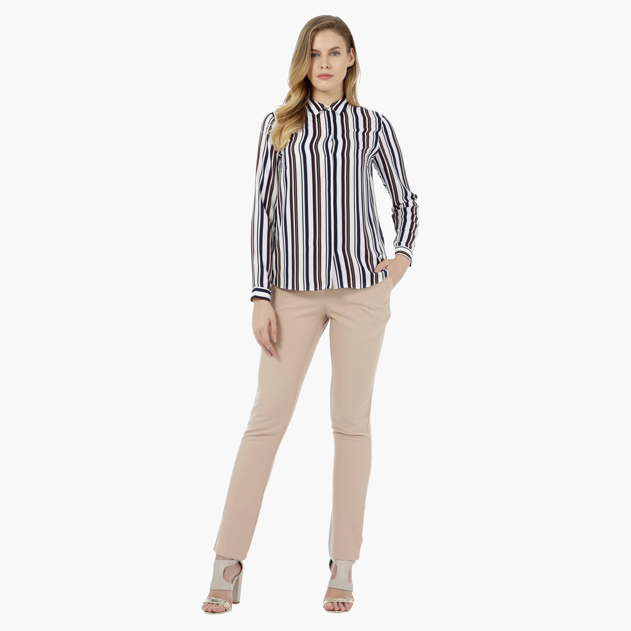 Basic Striped Full-sleeved Shirt-women-clothing-shirtsandblouses-blouses-image-1