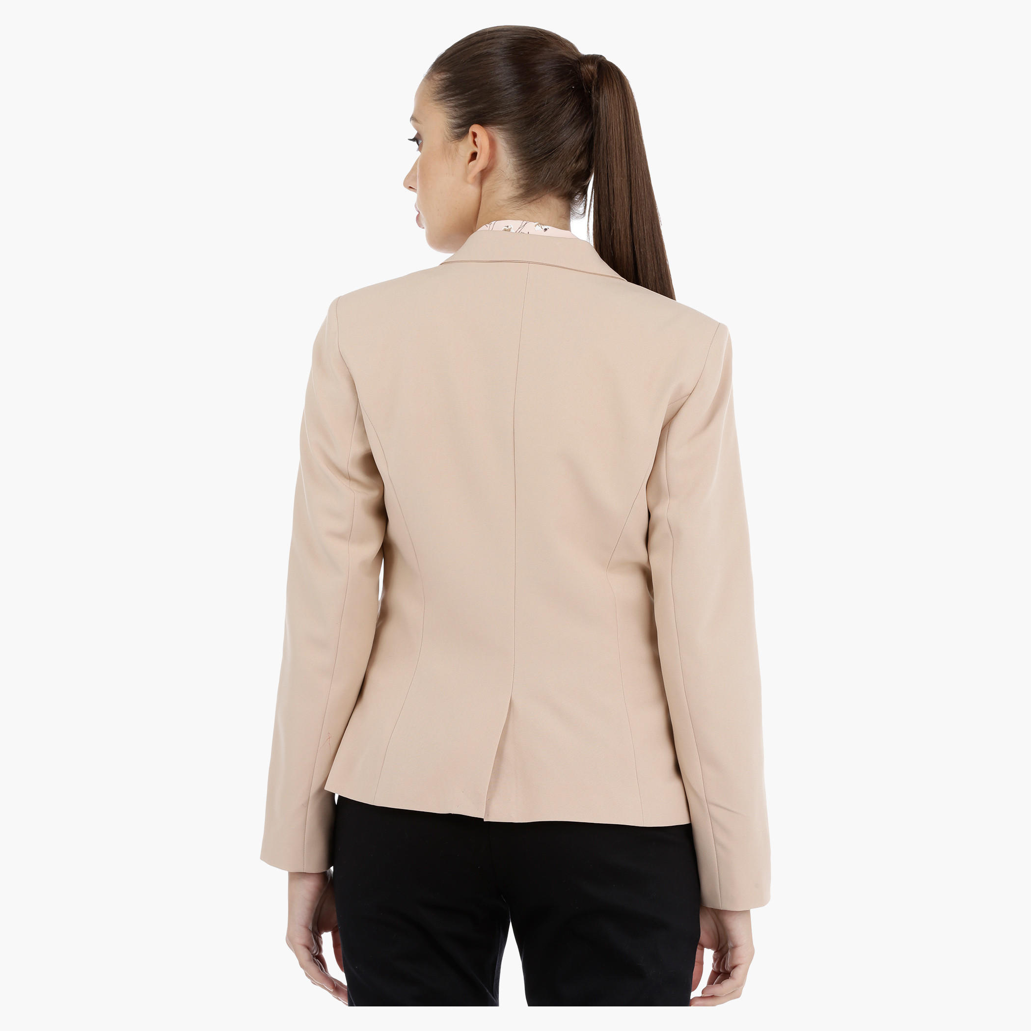 Blazer with Notch Collar and Long Sleeves-women-clothing-coatsandjackets-blazers-image-2