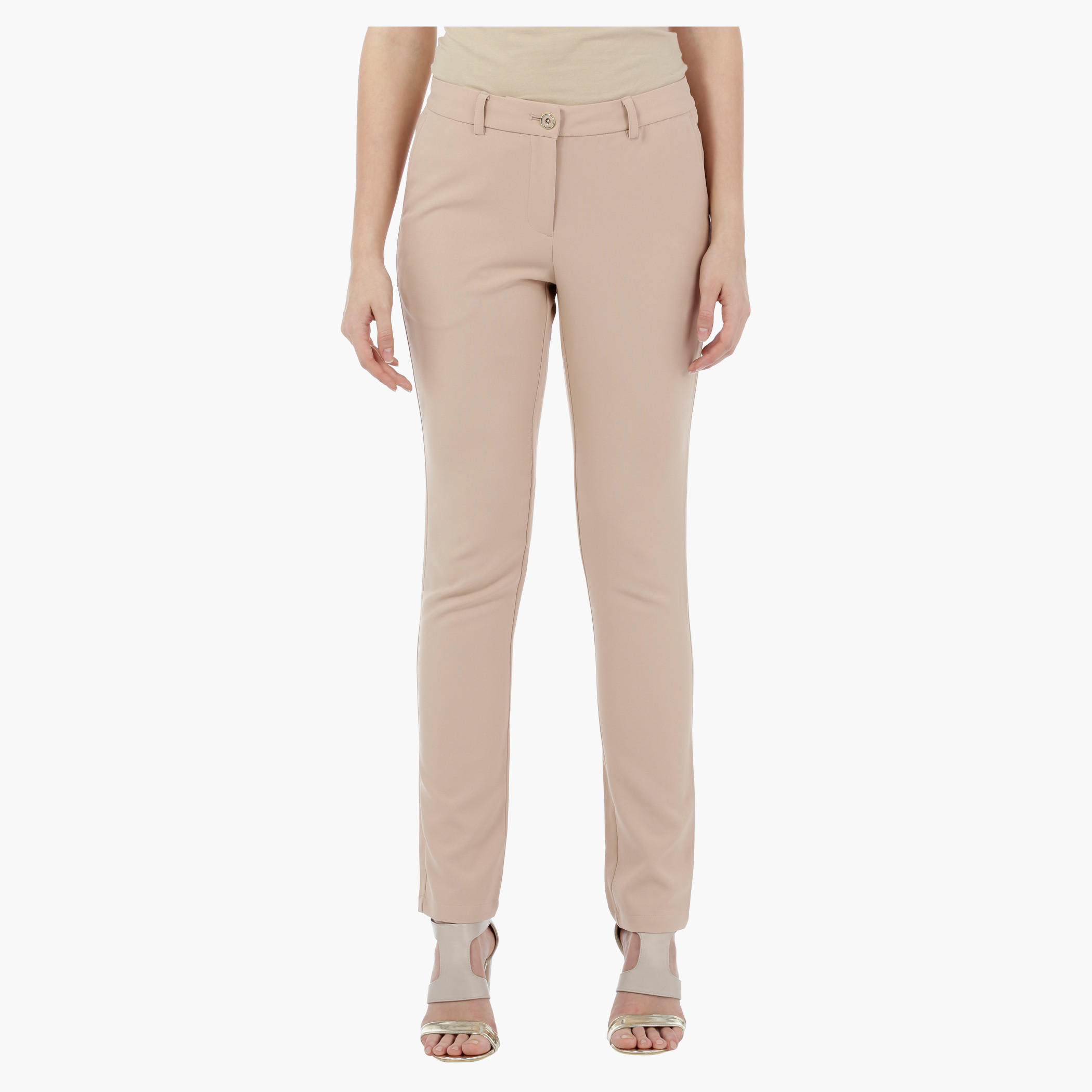 Solid Tailored Trousers-women-clothing-bottoms-trousers-image-1