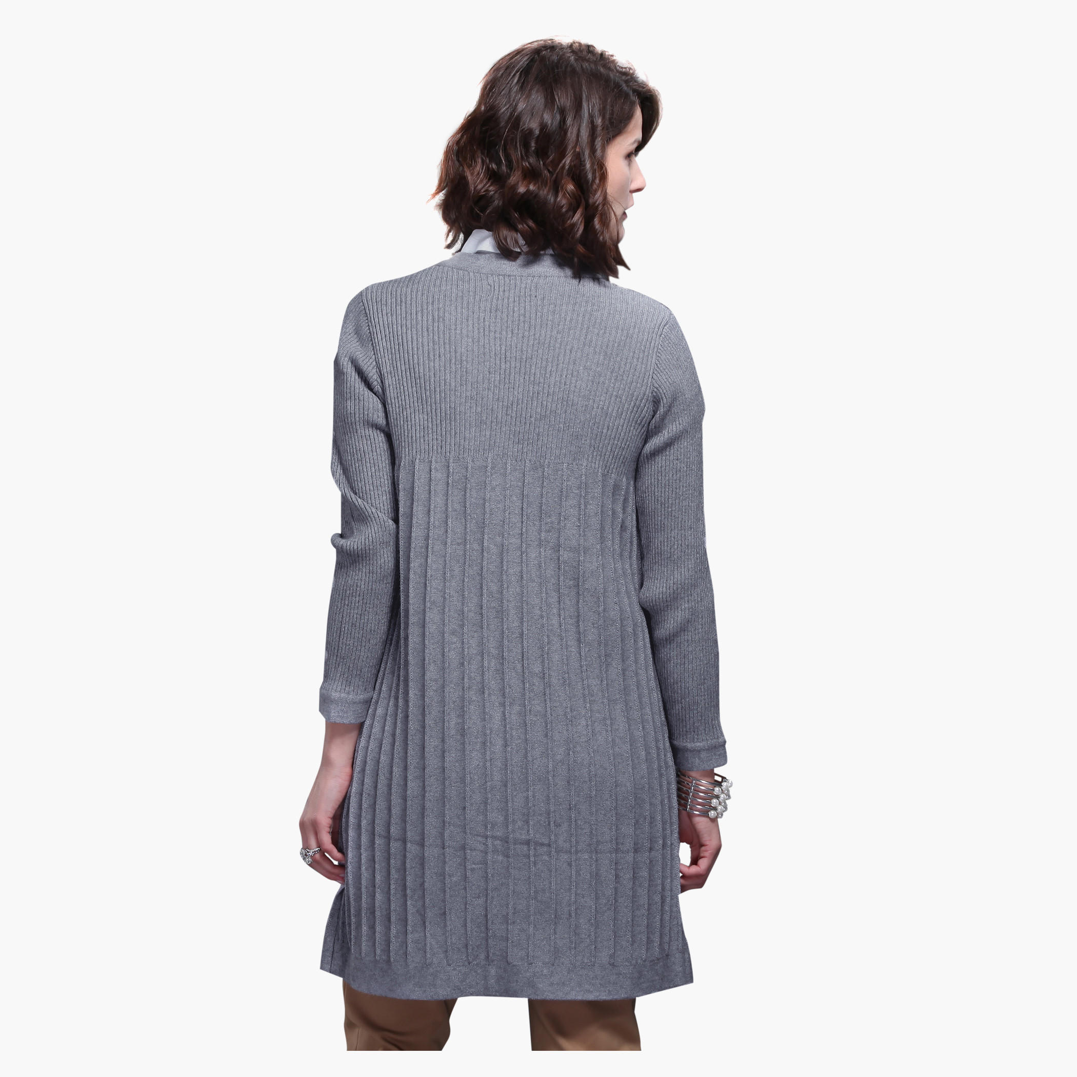 Long Sleeves Ribbed Cardigan-women-winterwear-cardigansandjumpers-cardigans-image-4