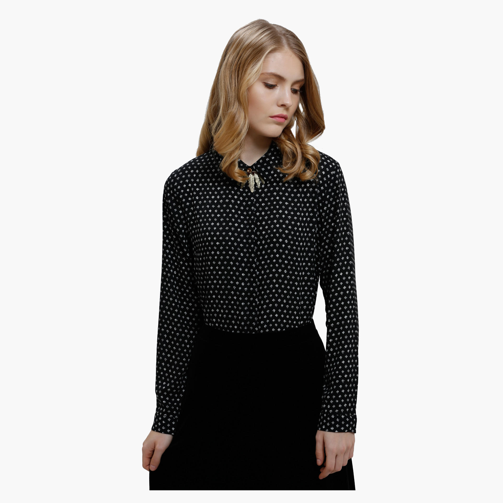 Printed Long Sleeves Formal Shirt-women-clothing-shirtsandblouses-blouses-image-5