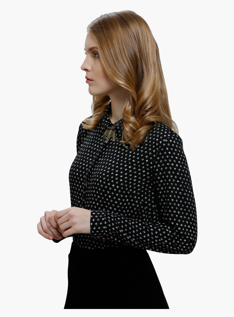 Printed Long Sleeves Formal Shirt-women-clothing-shirtsandblouses-blouses-image-3