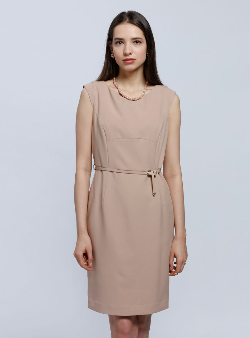 Sleeveless Dress with Round Neck-women-clothing-dresses-image-1