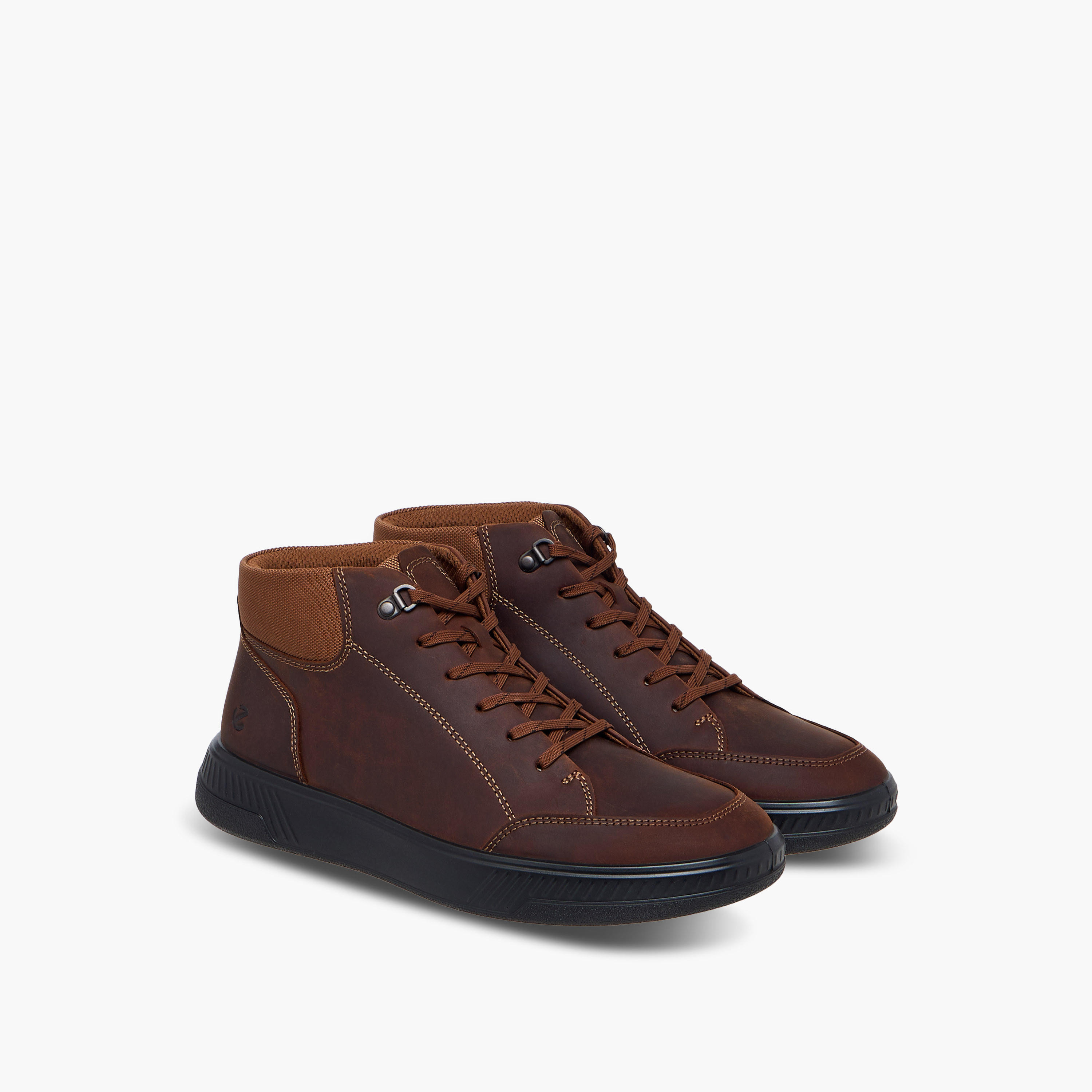 Ecco Men Move M Lace-Up Leather High Cut Sneakers-men-shoes-sneakers-image-1