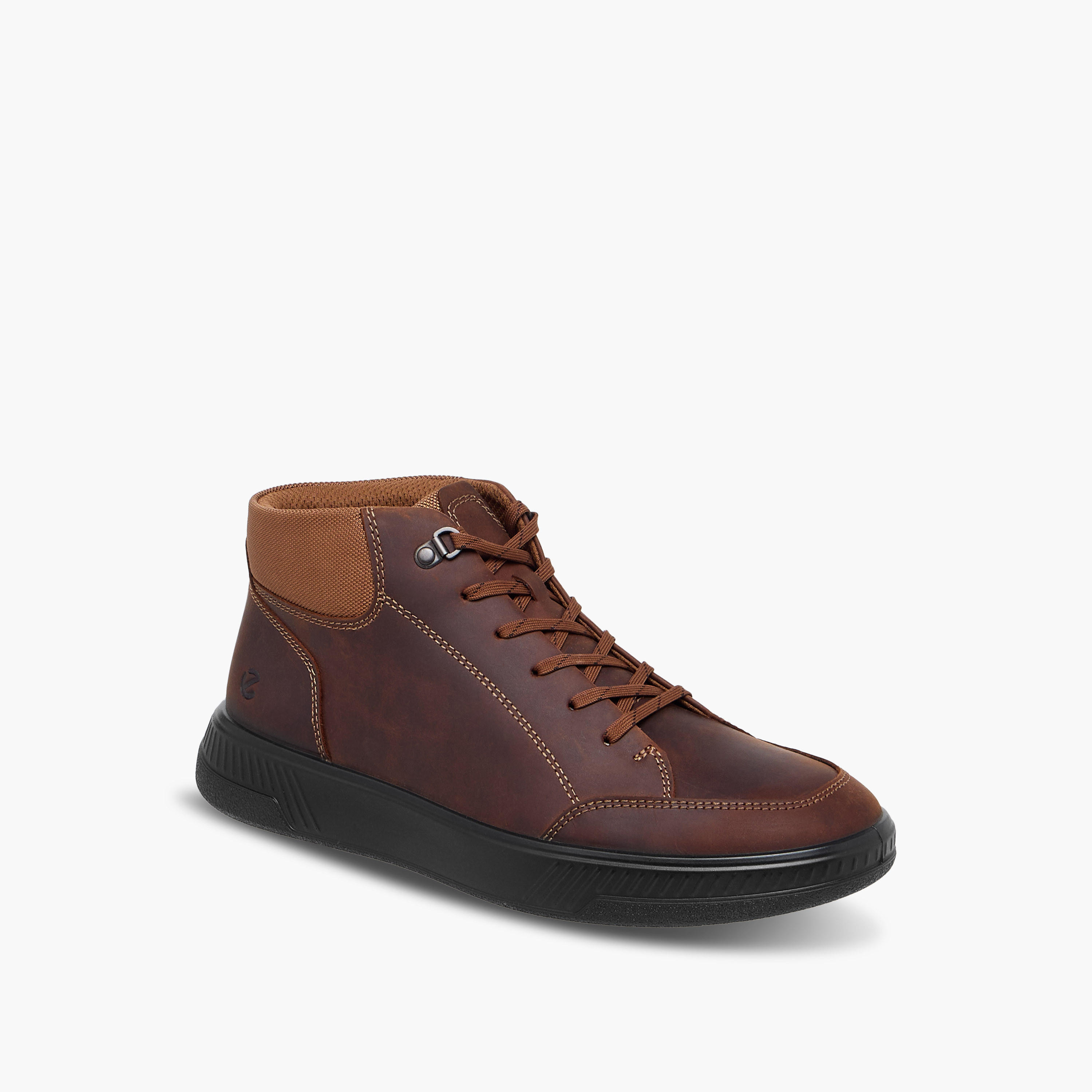 Ecco Men Move M Lace-Up Leather High Cut Sneakers-men-shoes-sneakers-image-2