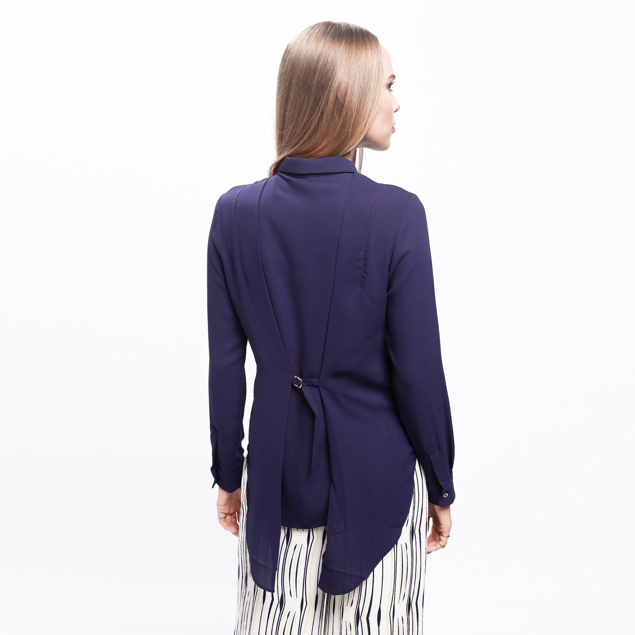 Layered Shirt with Long Sleeves and Tie Back-women-clothing-shirtsandblouses-blouses-image-7