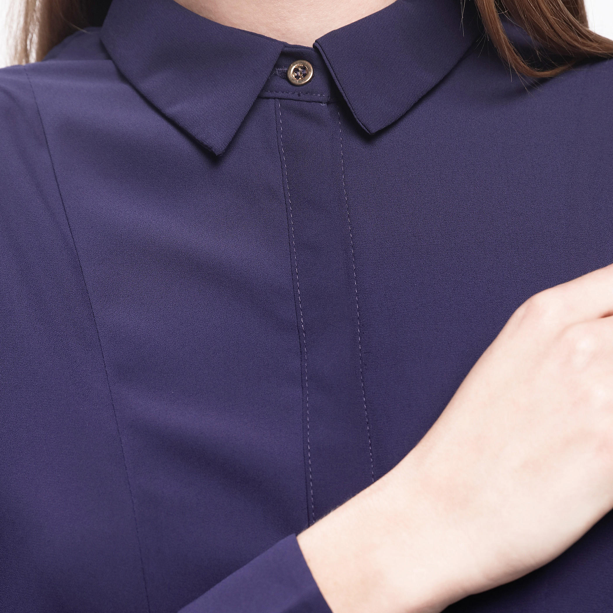 Layered Shirt with Long Sleeves and Tie Back-women-clothing-shirtsandblouses-blouses-image-9