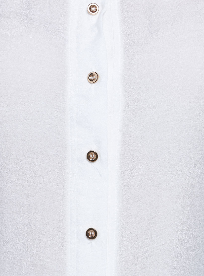 Sleeveless Long Shirt Top with Button Placket and Slits-women-clothing-shirtsandblouses-blouses-image-2