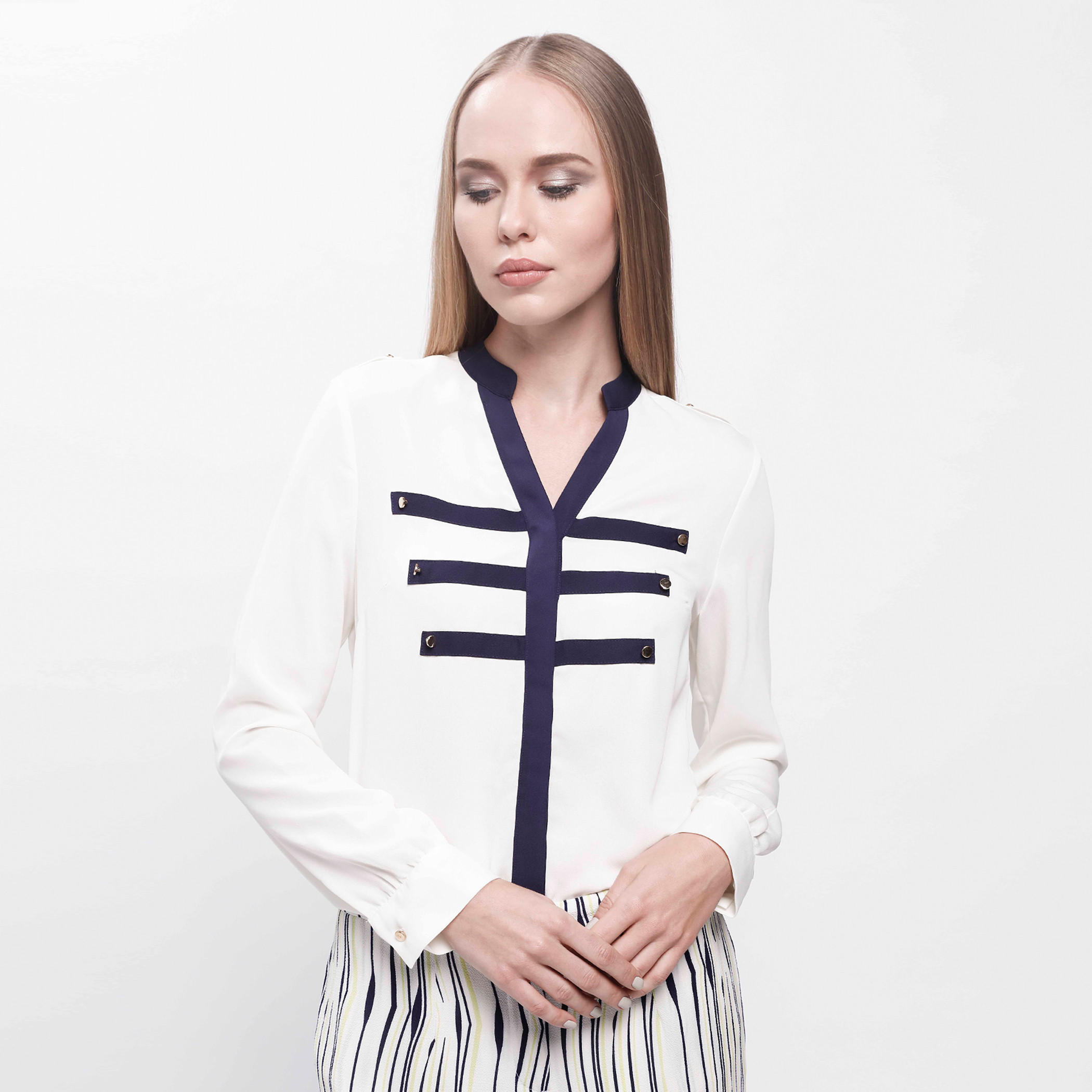Long Sleeves Shirt with Nautic Detail-women-clothing-shirtsandblouses-blouses-image-1