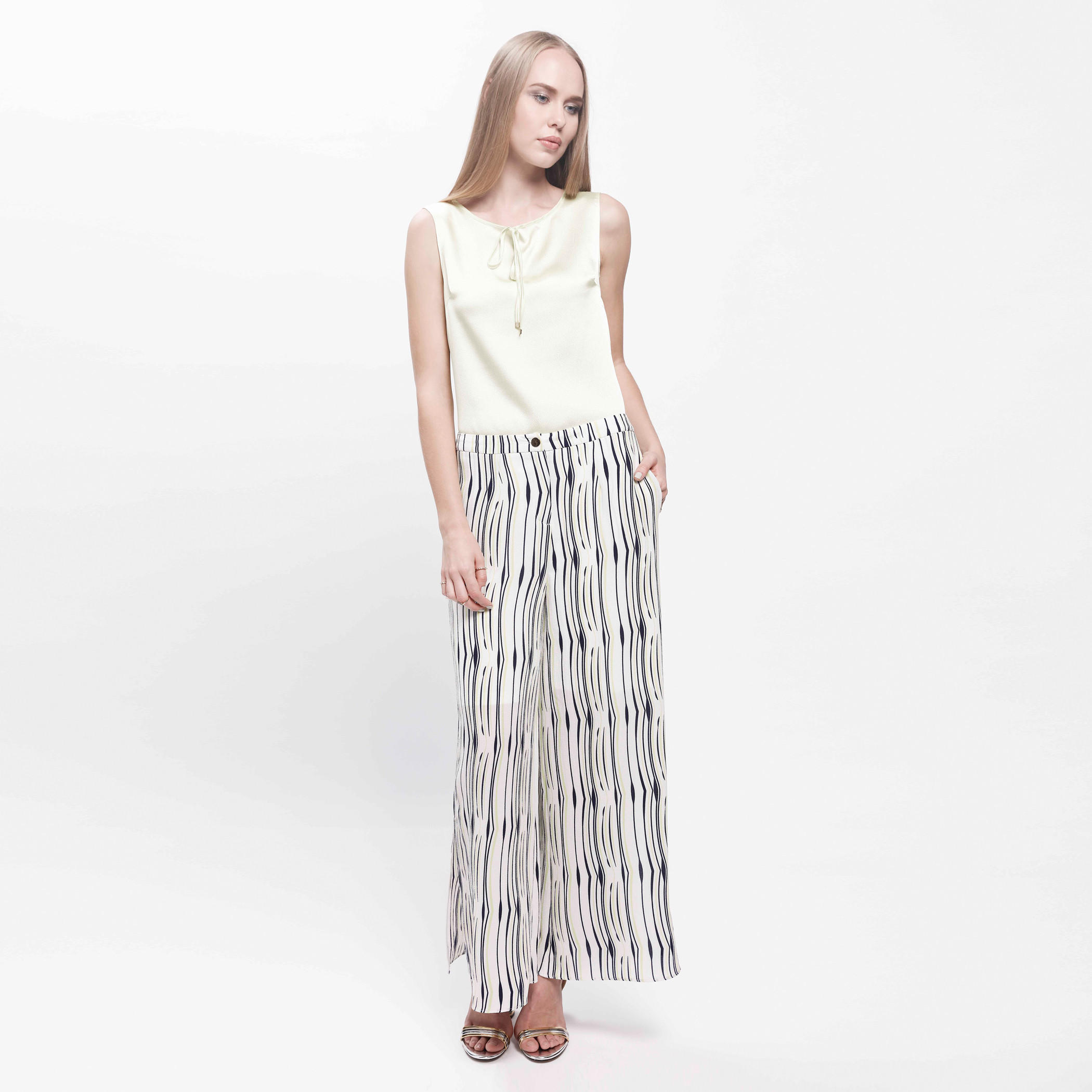 Sleeveless Top with Drawstring Detail-women-clothing-shirtsandblouses-blouses-image-1