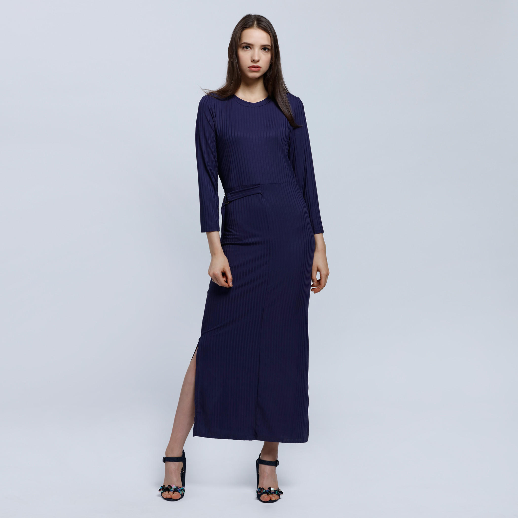 Maxi Dress with 3/4 Sleeves-women-clothing-dresses-image-1