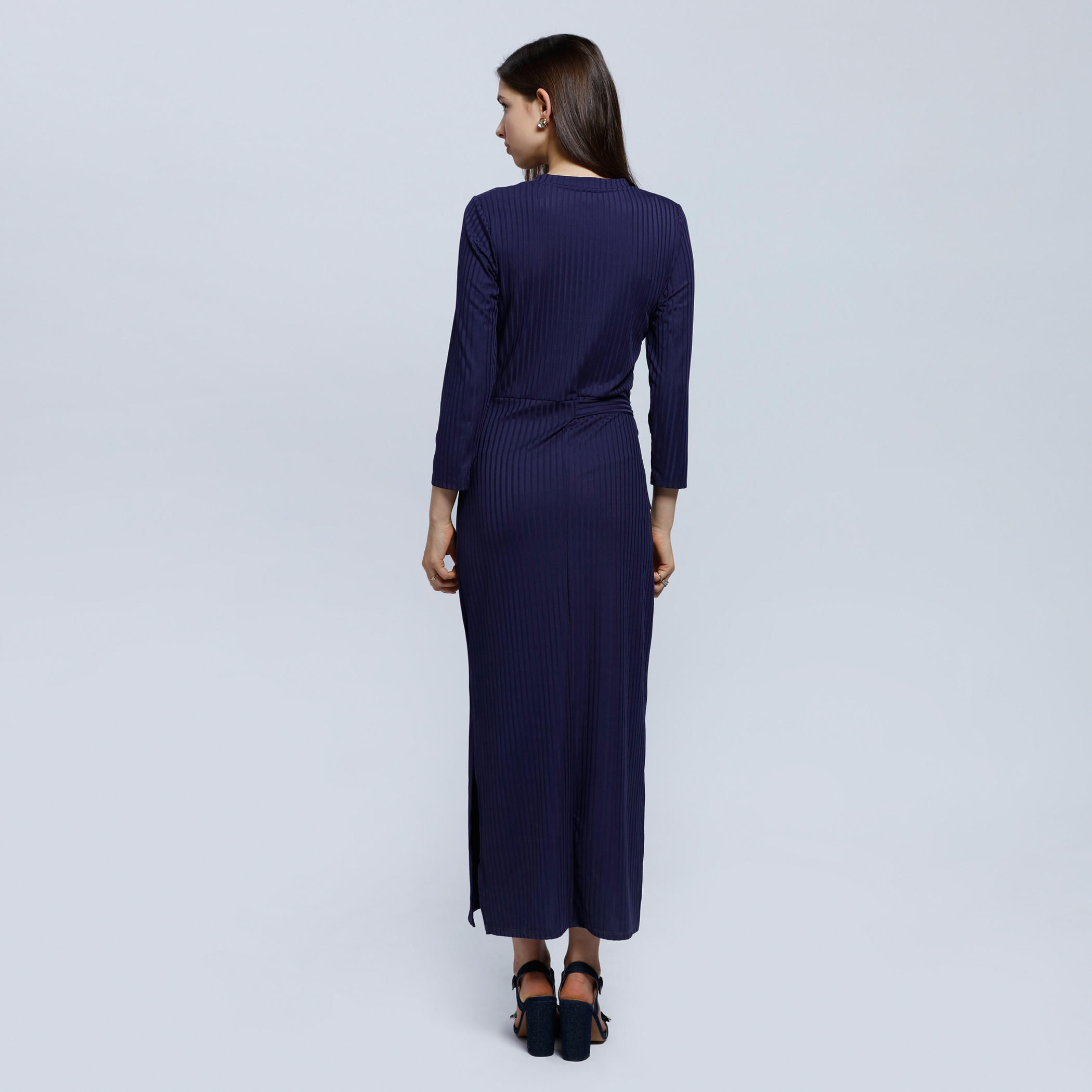 Maxi Dress with 3/4 Sleeves-women-clothing-dresses-image-2